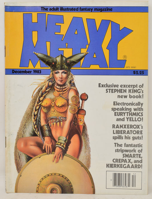 Heavy Metal Magazine Vol 7 9 December 1983 VG Stephen King Jeff Jones GGA