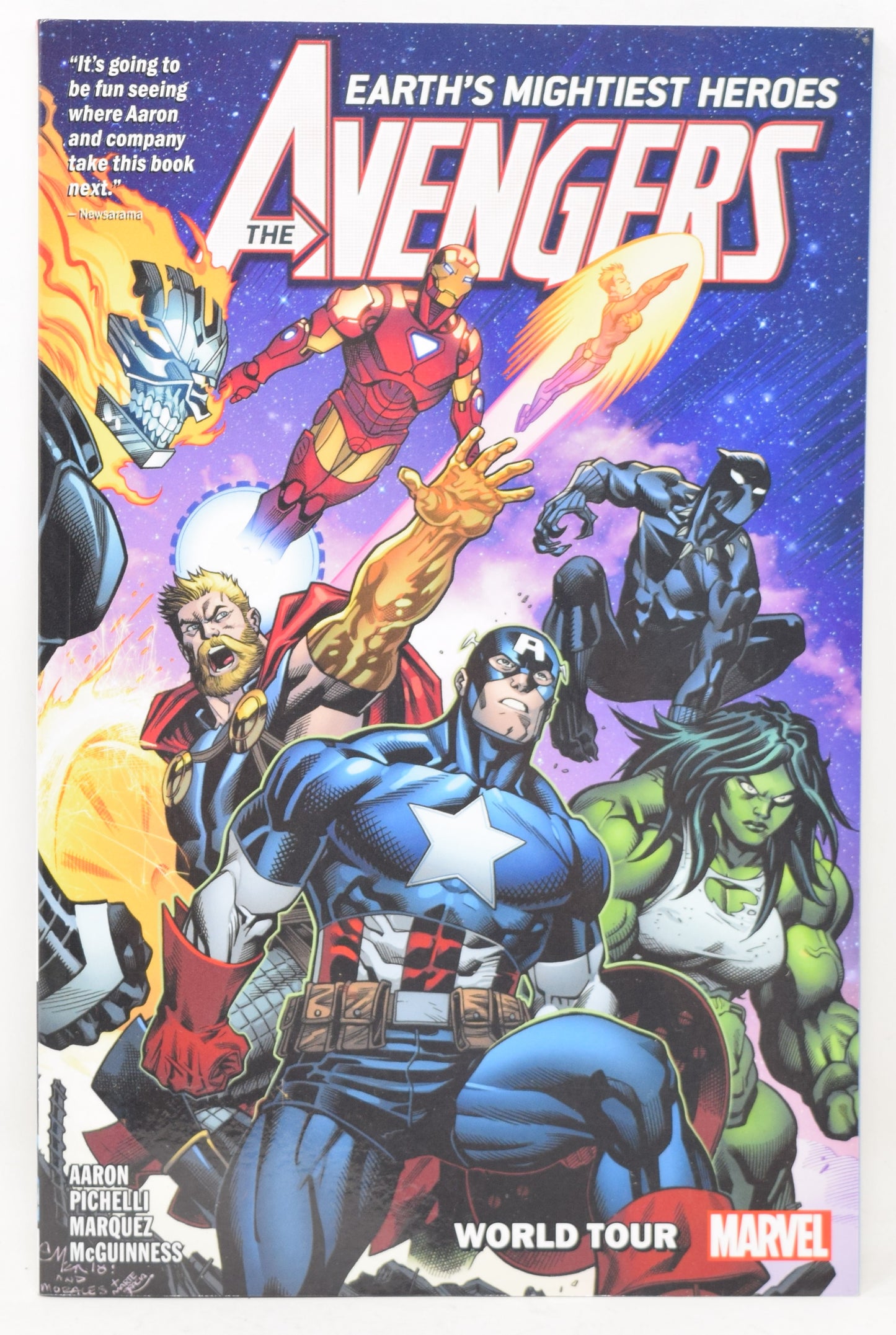 Avengers Vol 2 World Tour Marvel 2019 GN NM New