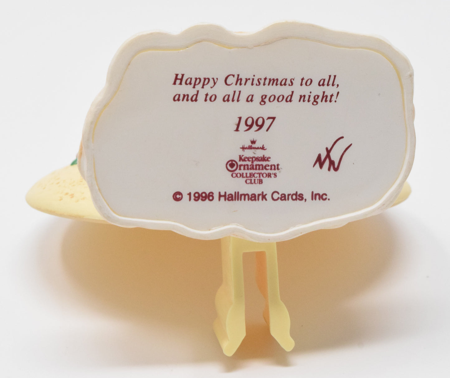 Hallmark Keepsake Happy Christmas to All Christmas Ornament 1997