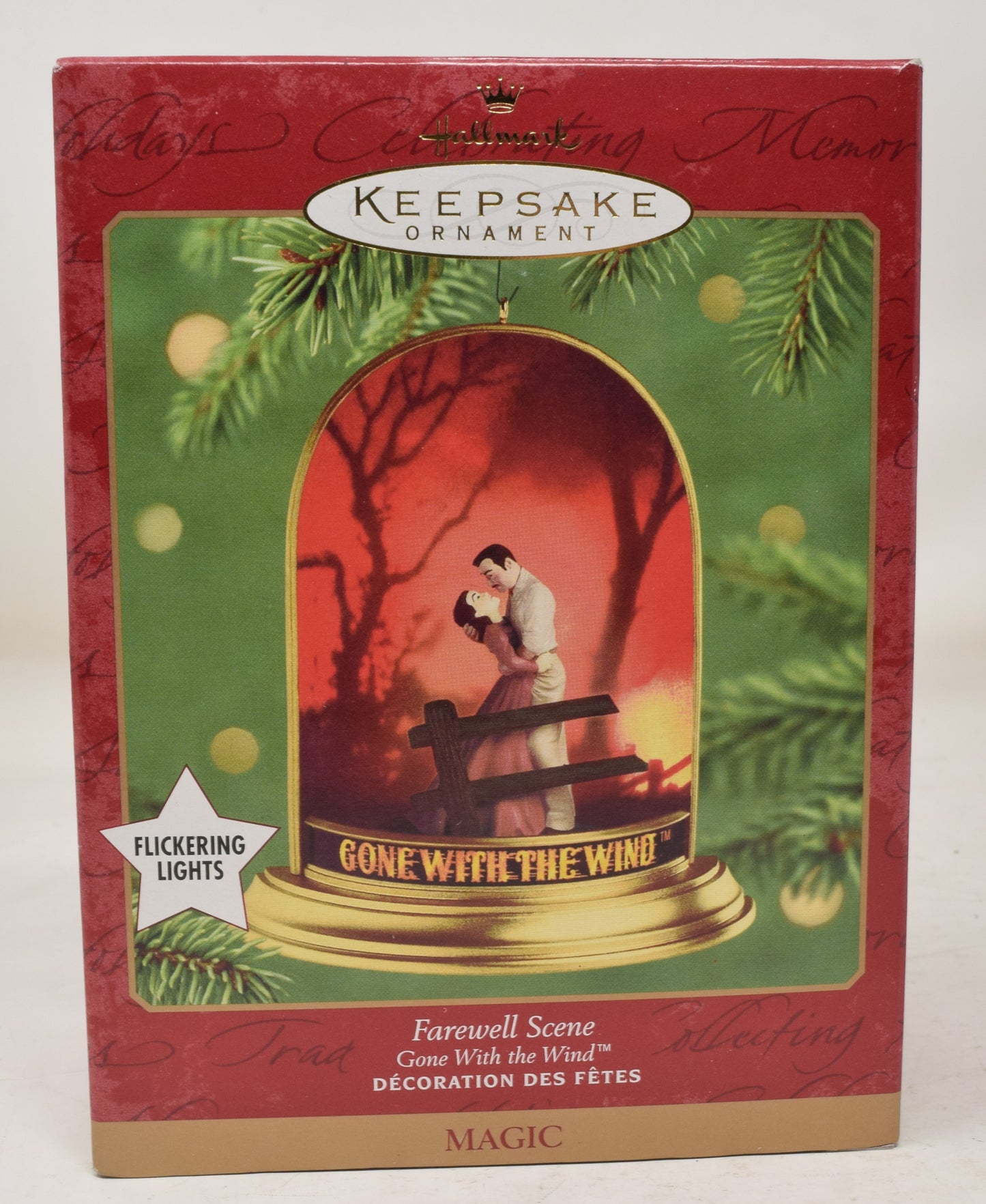 Hallmark Keepsake Ornament Gone With The Wind Farewell Scene Christmas Tree 2001 NIB