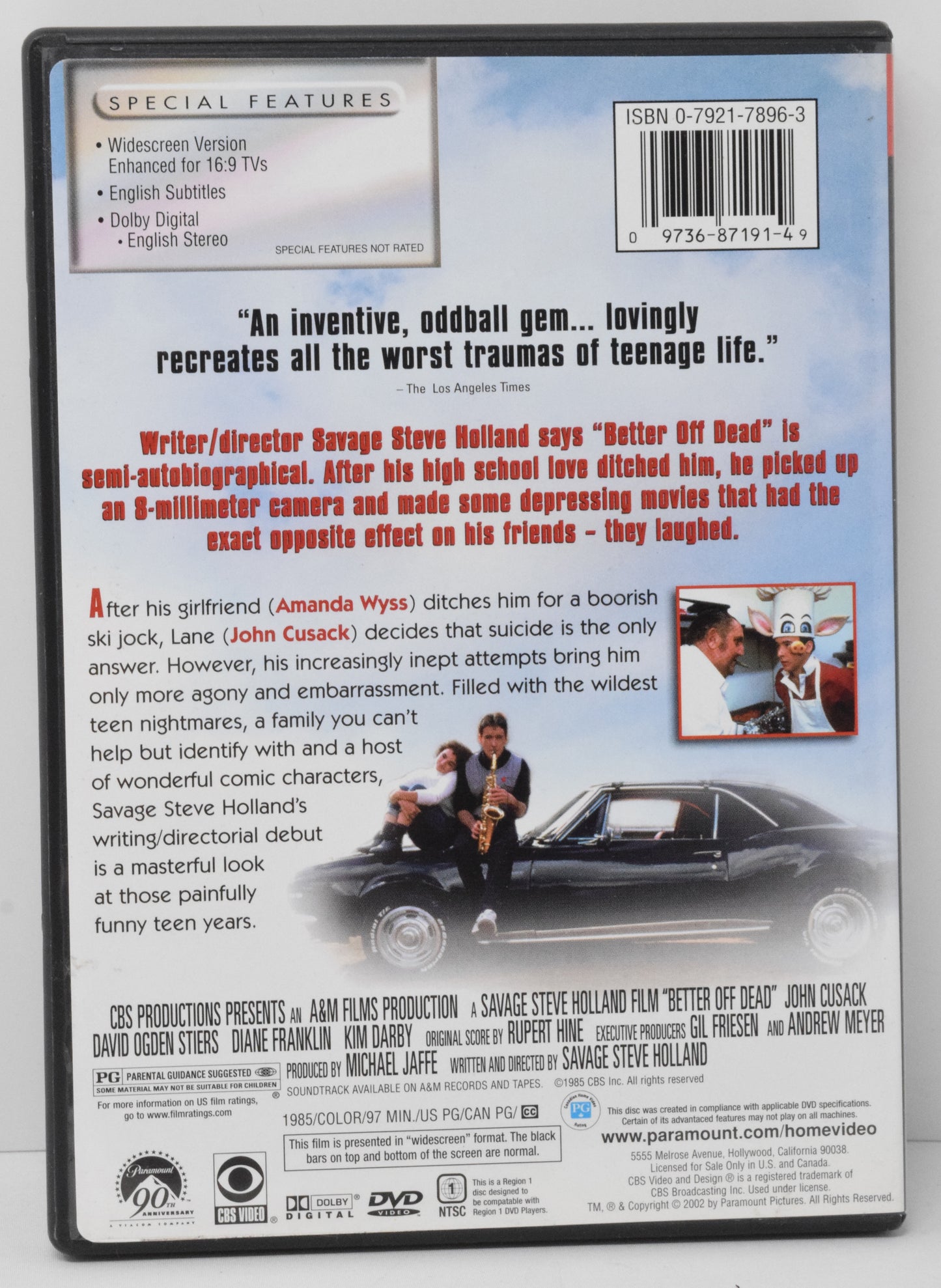 John Cusack Better Off Dead DVD