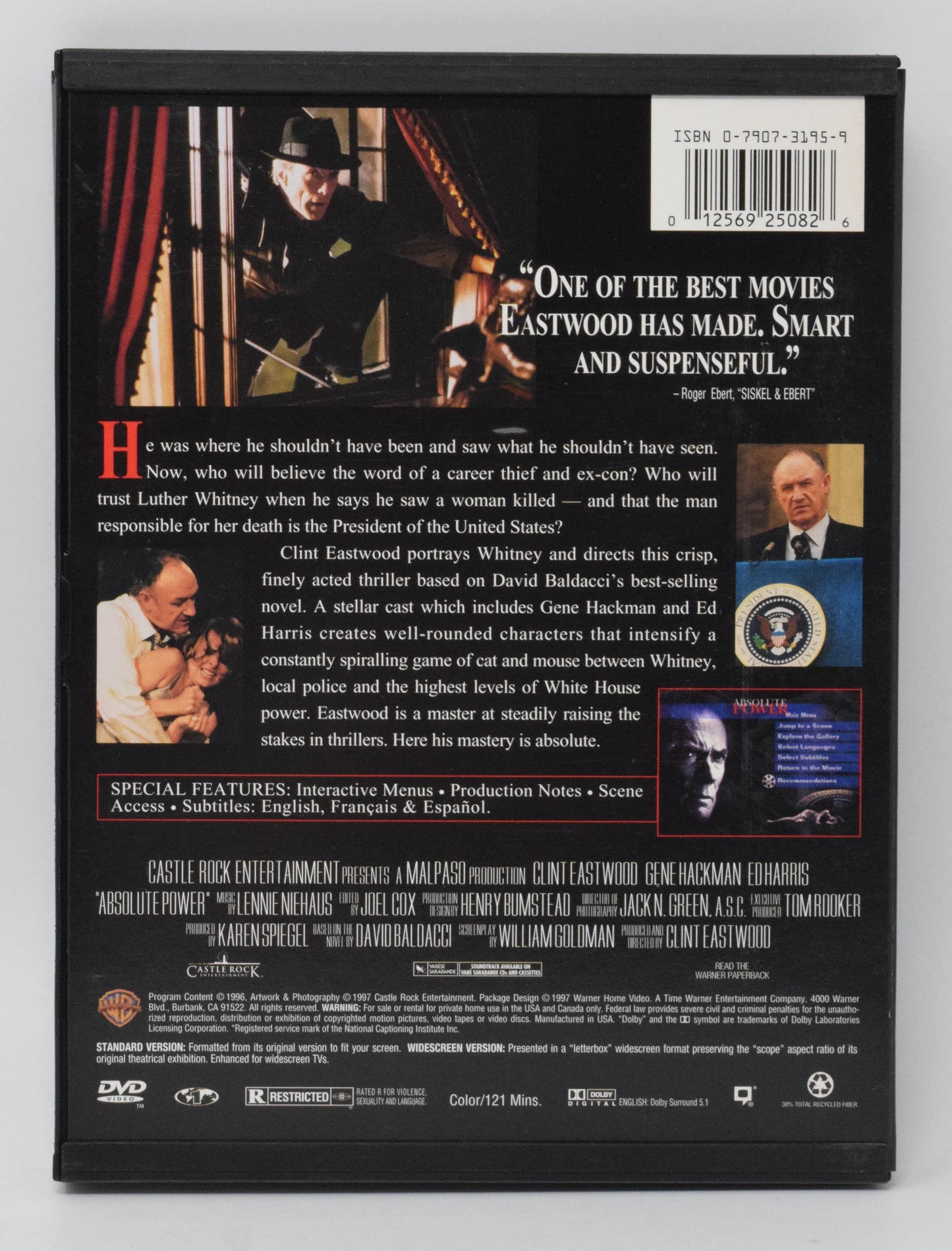 Clint Eastwood Absolute Power DVD