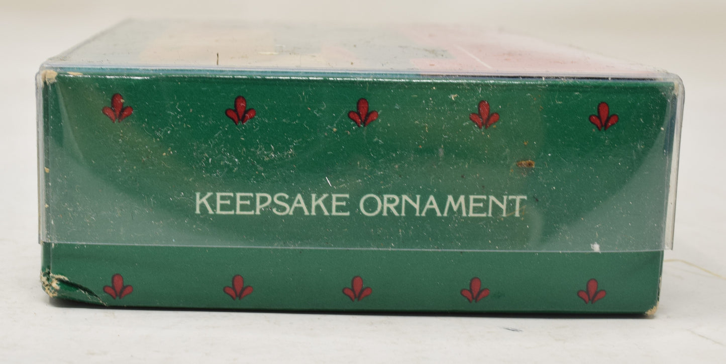 Hallmark Keepsake Ornament Wooden Train Christmas Tree 1985 NIB