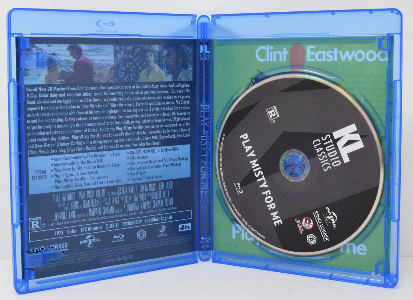 Clint Eastwood Play Misty For Me DVD Blu-ray