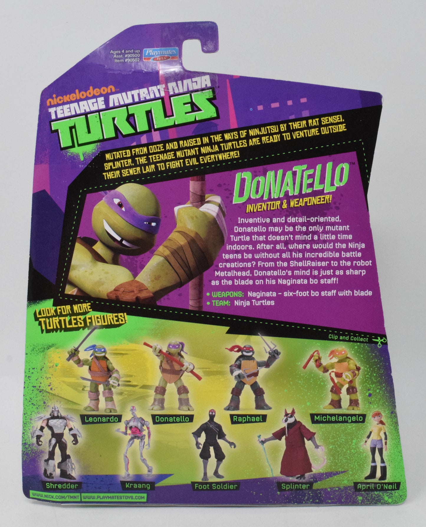 Teenage Mutant Ninja Turtles Donatello Action Figure 2012 Playmates New