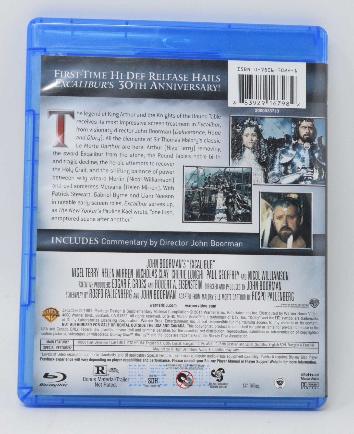 Excalibur DVD Blu-ray