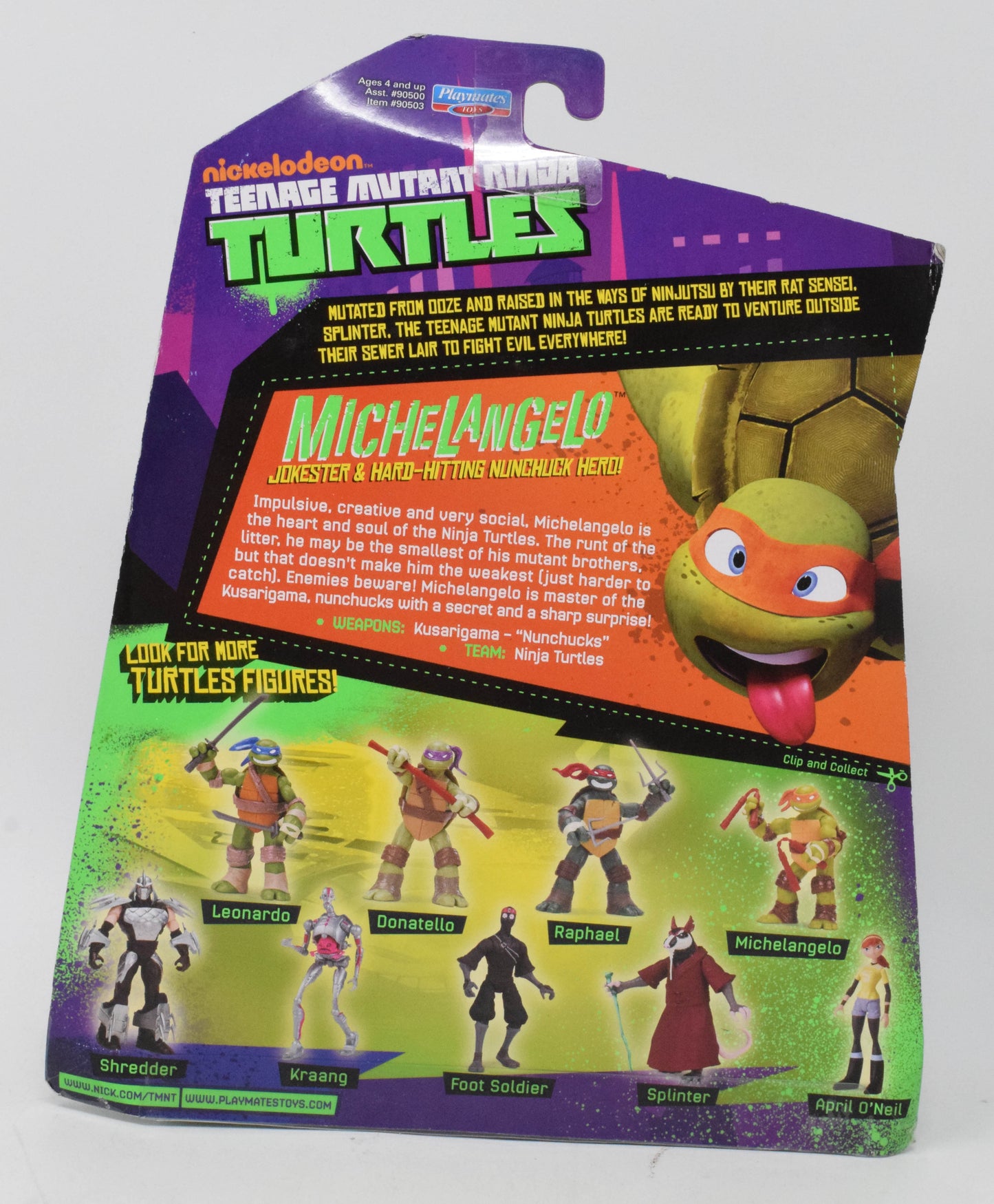 Teenage Mutant Ninja Turtles Michelangelo Action Figure 2012 Playmates New