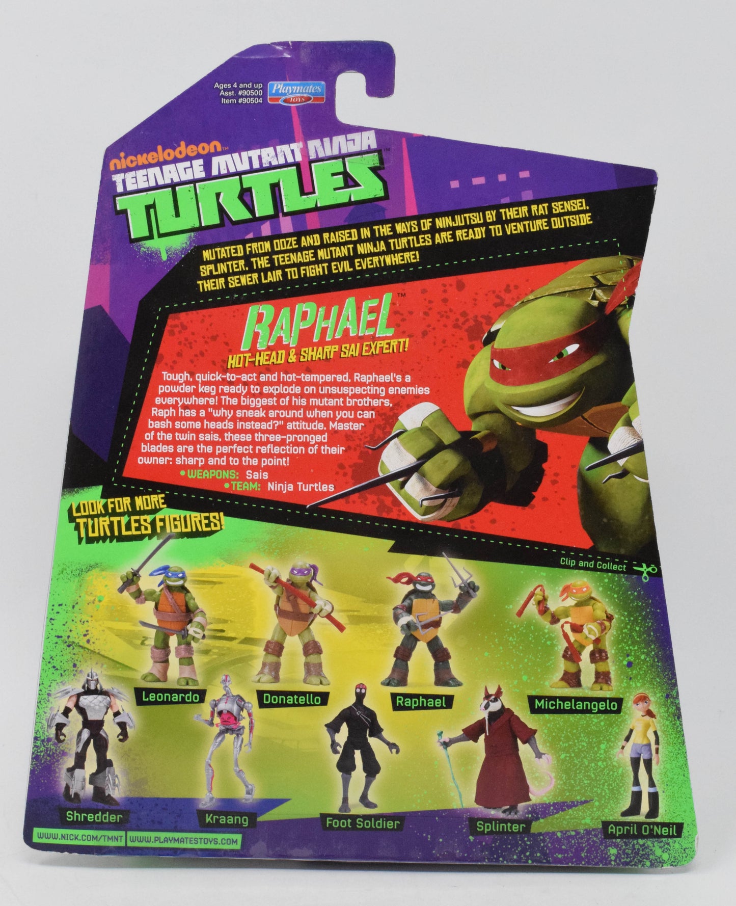 Teenage Mutant Ninja Turtles Raphael Action Figure 2012 Playmates New