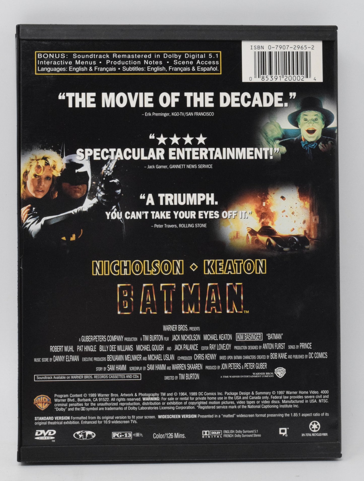 Batman DVD 1989