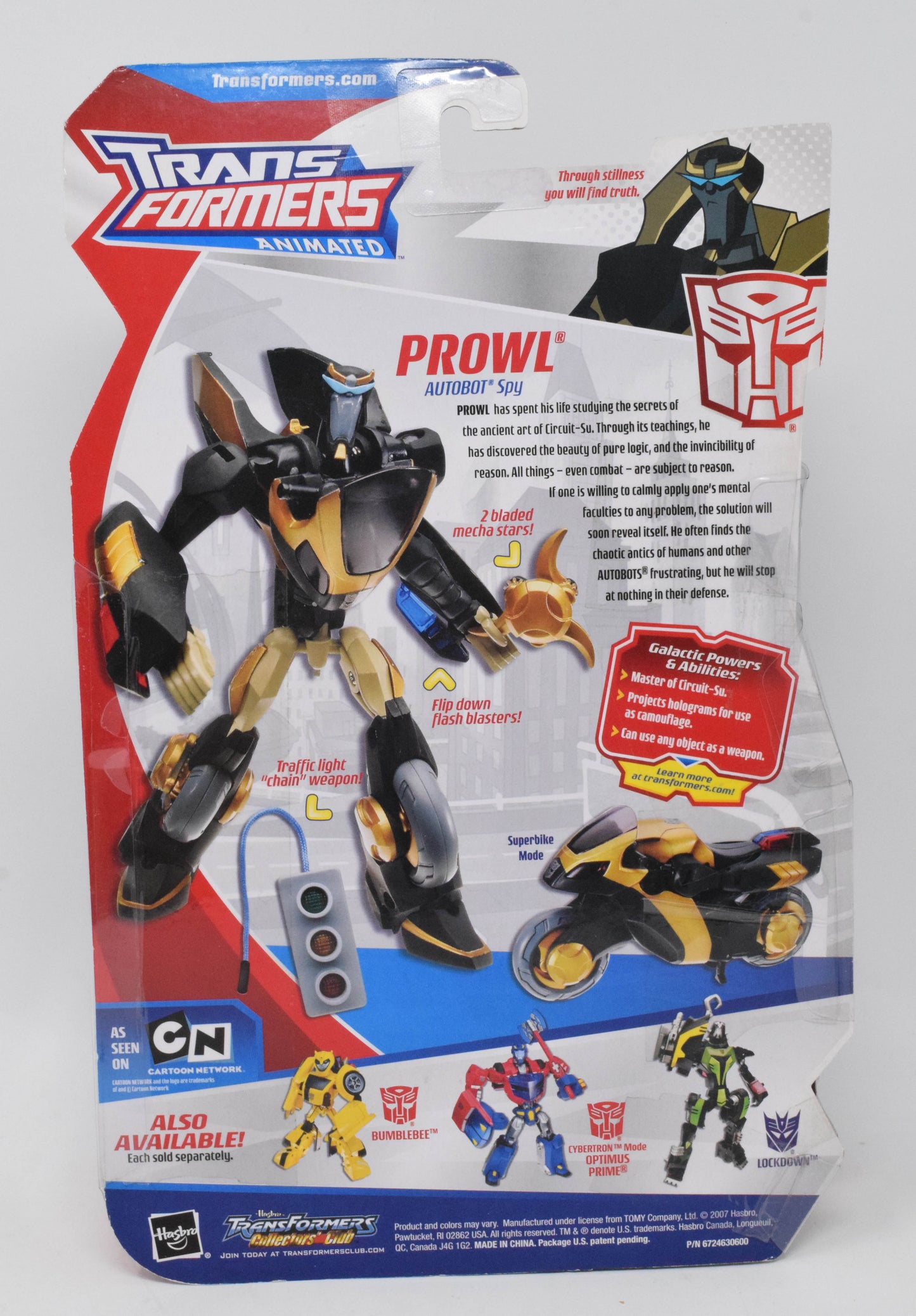 Transformers Animated Prowl Action Figure Deluxe Hasbro 2007 New