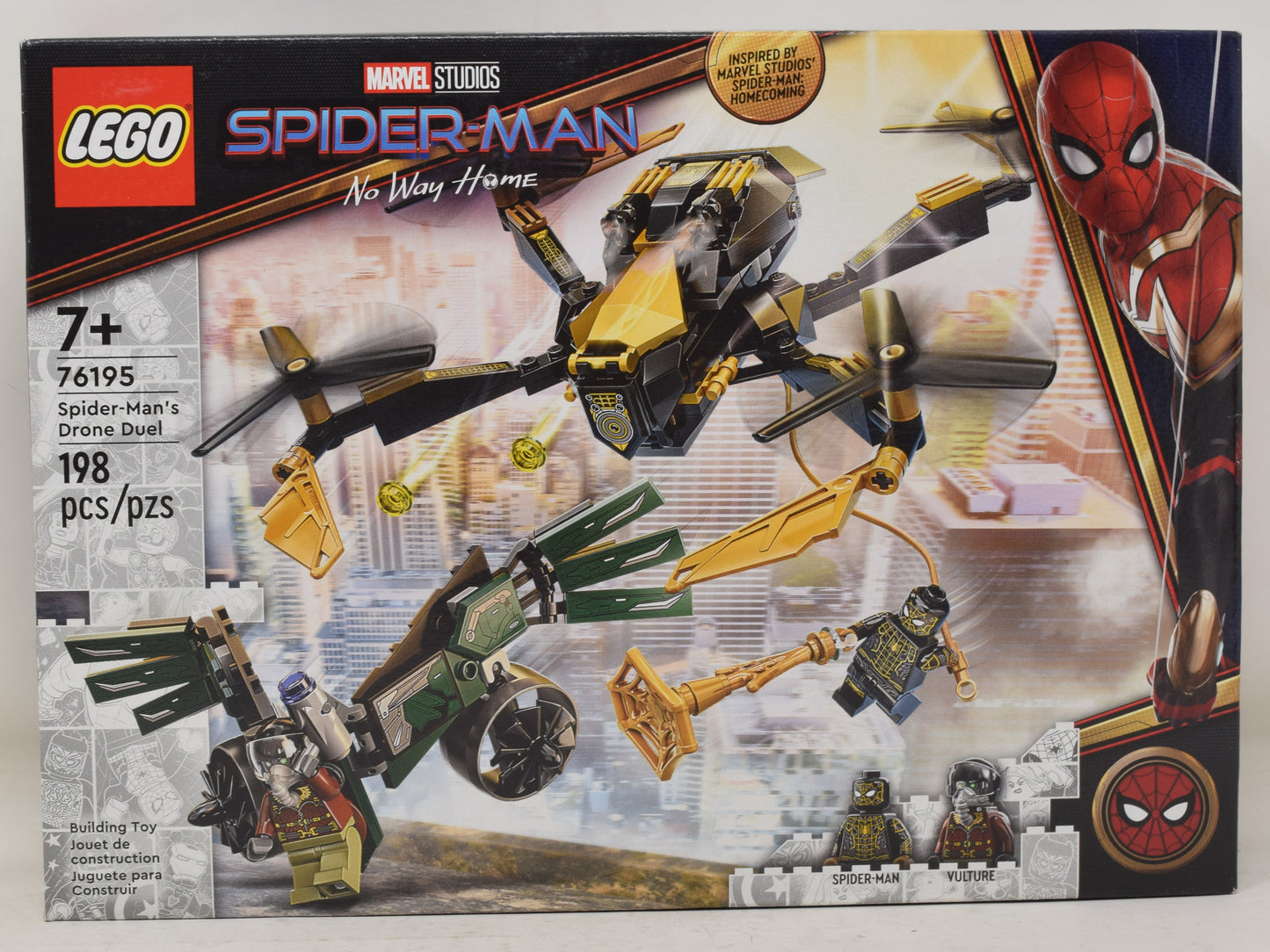 Lego Marvel Studios Spider-Man No Way Home Drone Duel Vulture Set 76195 New NIB