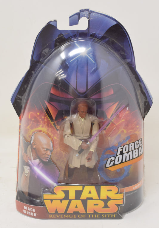 Star Wars Revenge Of The Sith Mace Windu Force Action Figure Hasbro MOC New