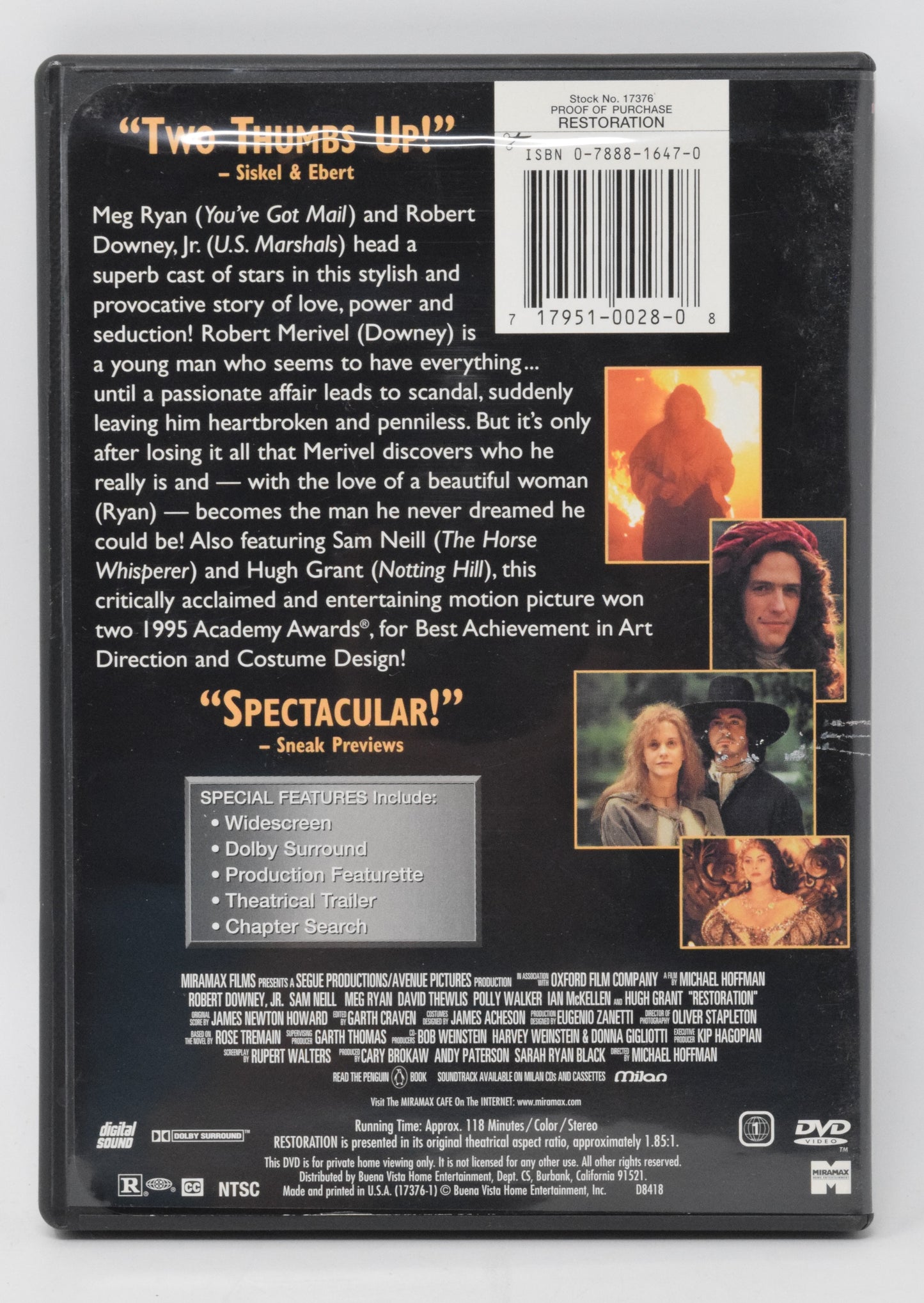 Restoration DVD Widescreen Meg Ryan