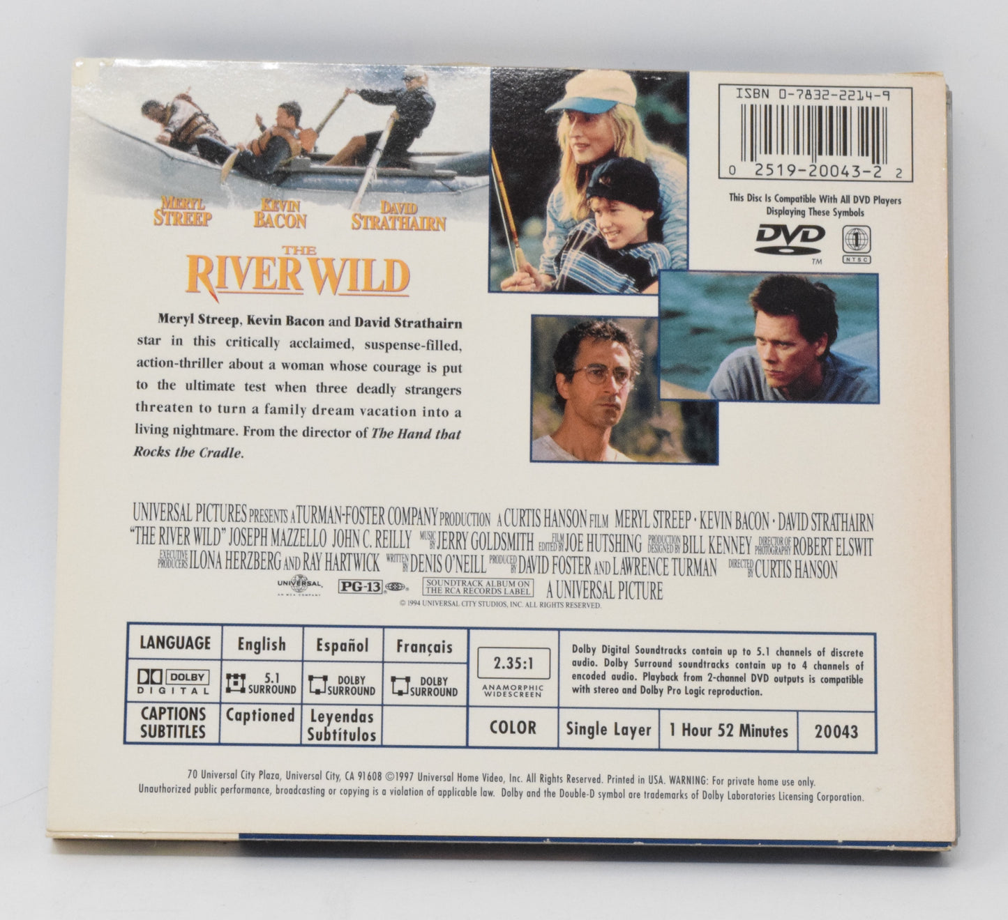 The River Wild DVD Meryl Streep