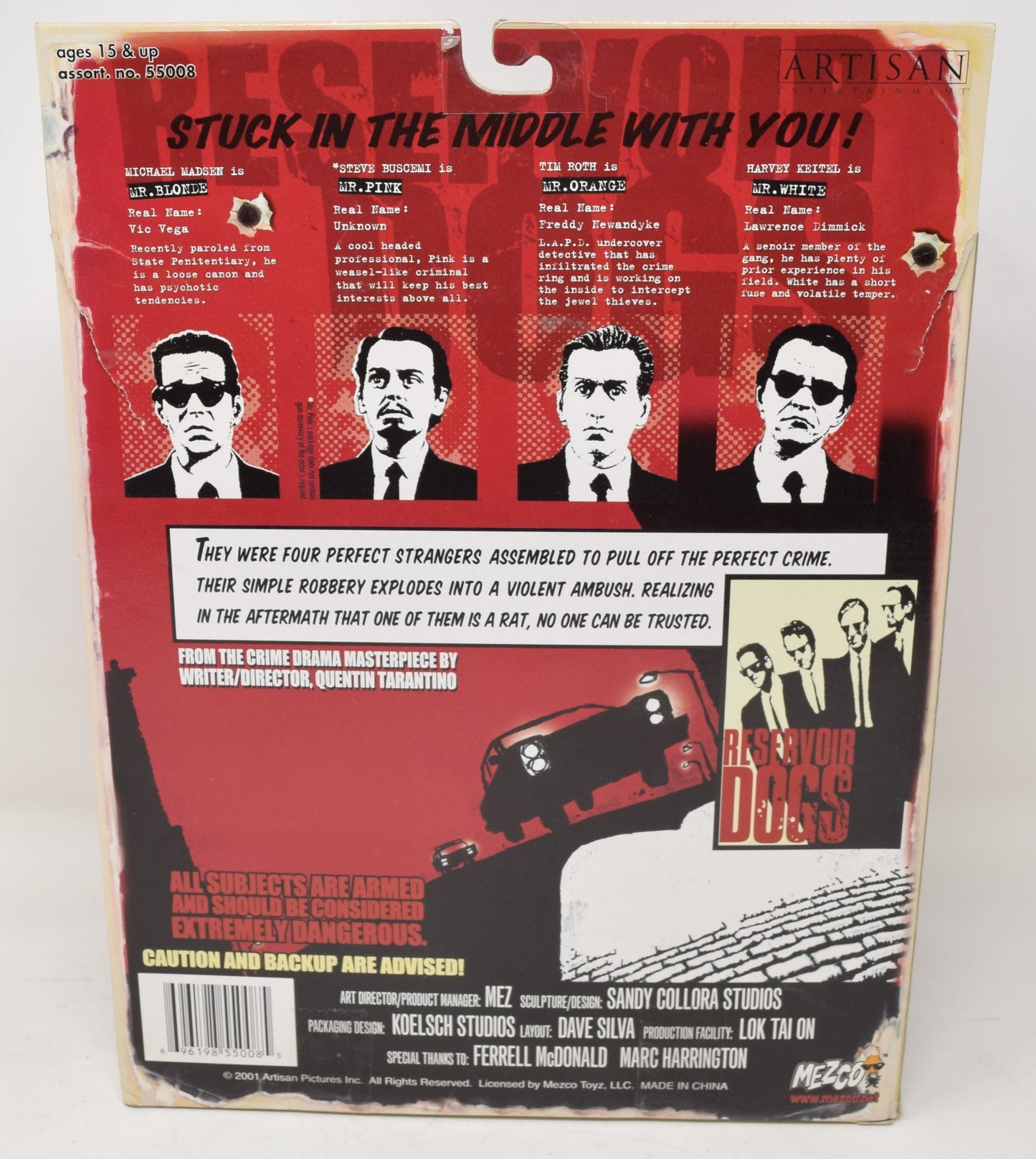 Reservoir Dogs Stuck In The Middle With You Action Figures Mezco Toys MOC New