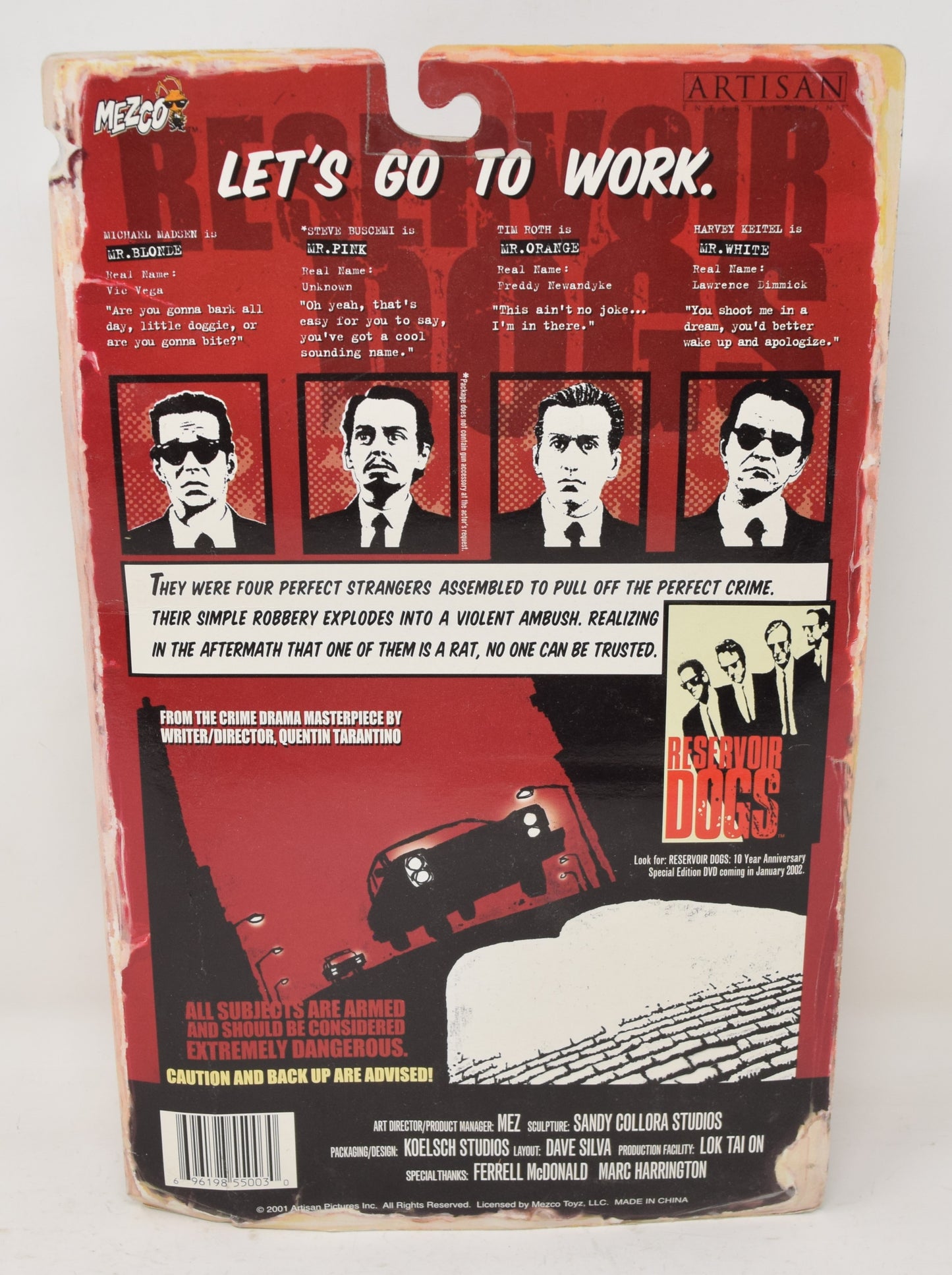 Reservoir Dogs Mr. Orange Action Figure Mezco Toys MOC New