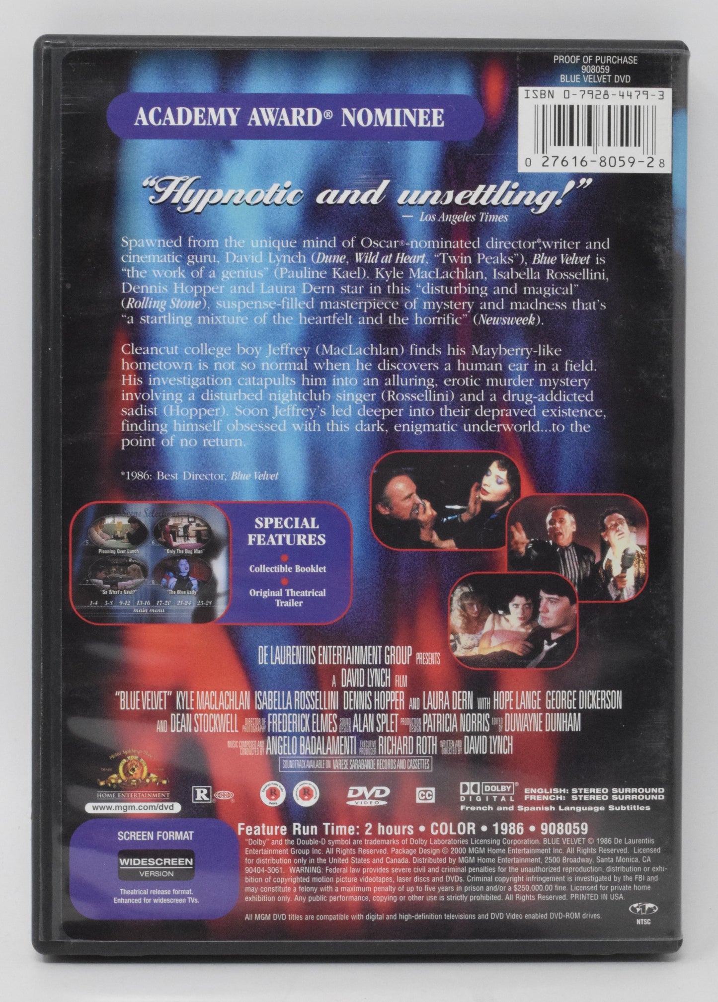 Blue Velvet DVD