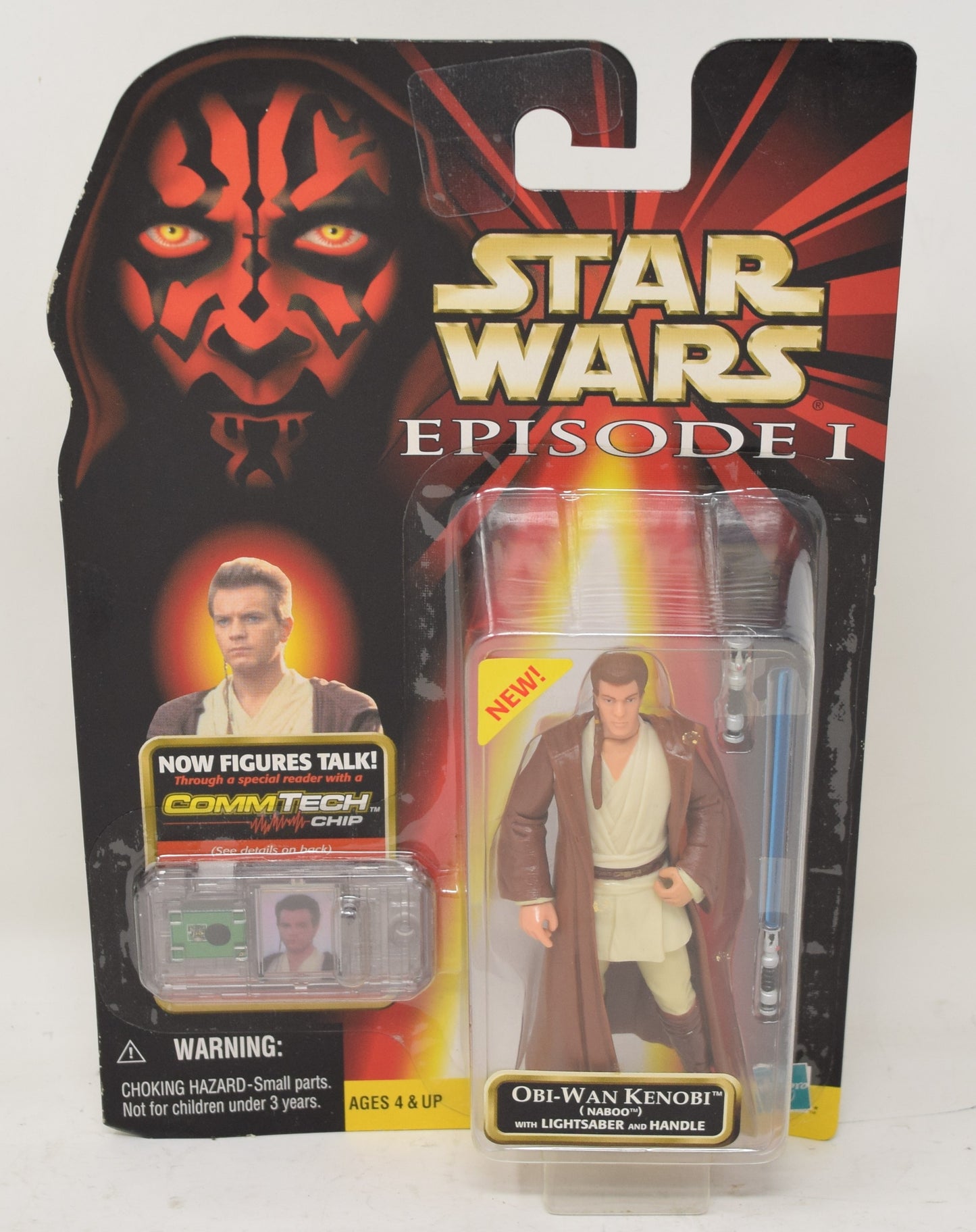 Star Wars Episode 1 Obi-Wan Kenobi Naboo Action Figure Hasbro MOC New