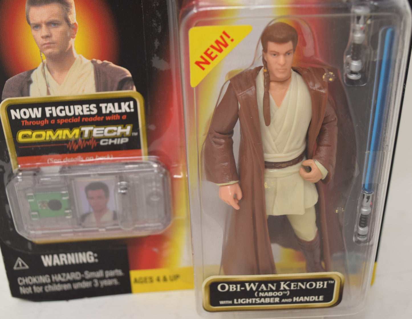 Star Wars Episode 1 Obi-Wan Kenobi Naboo Action Figure Hasbro MOC New