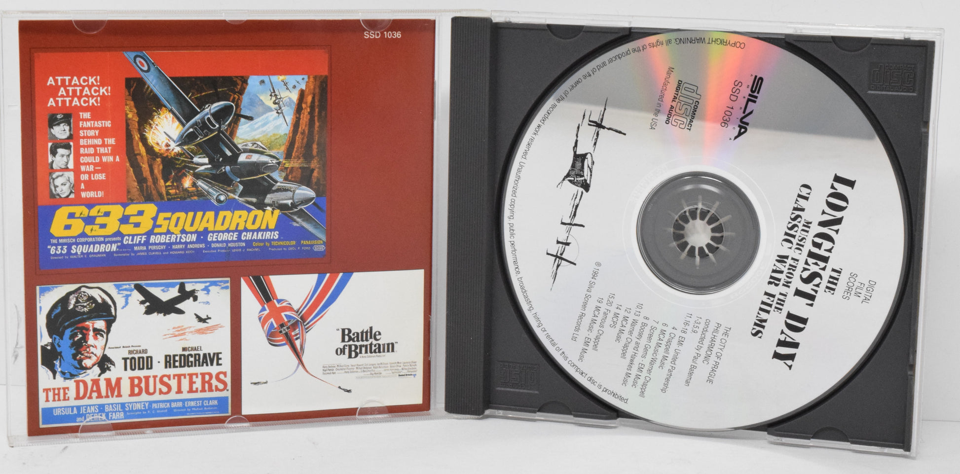 The Longest Day Soundtrack CD Paul Bateman Silva Classic War Films - Golden Apple Comics