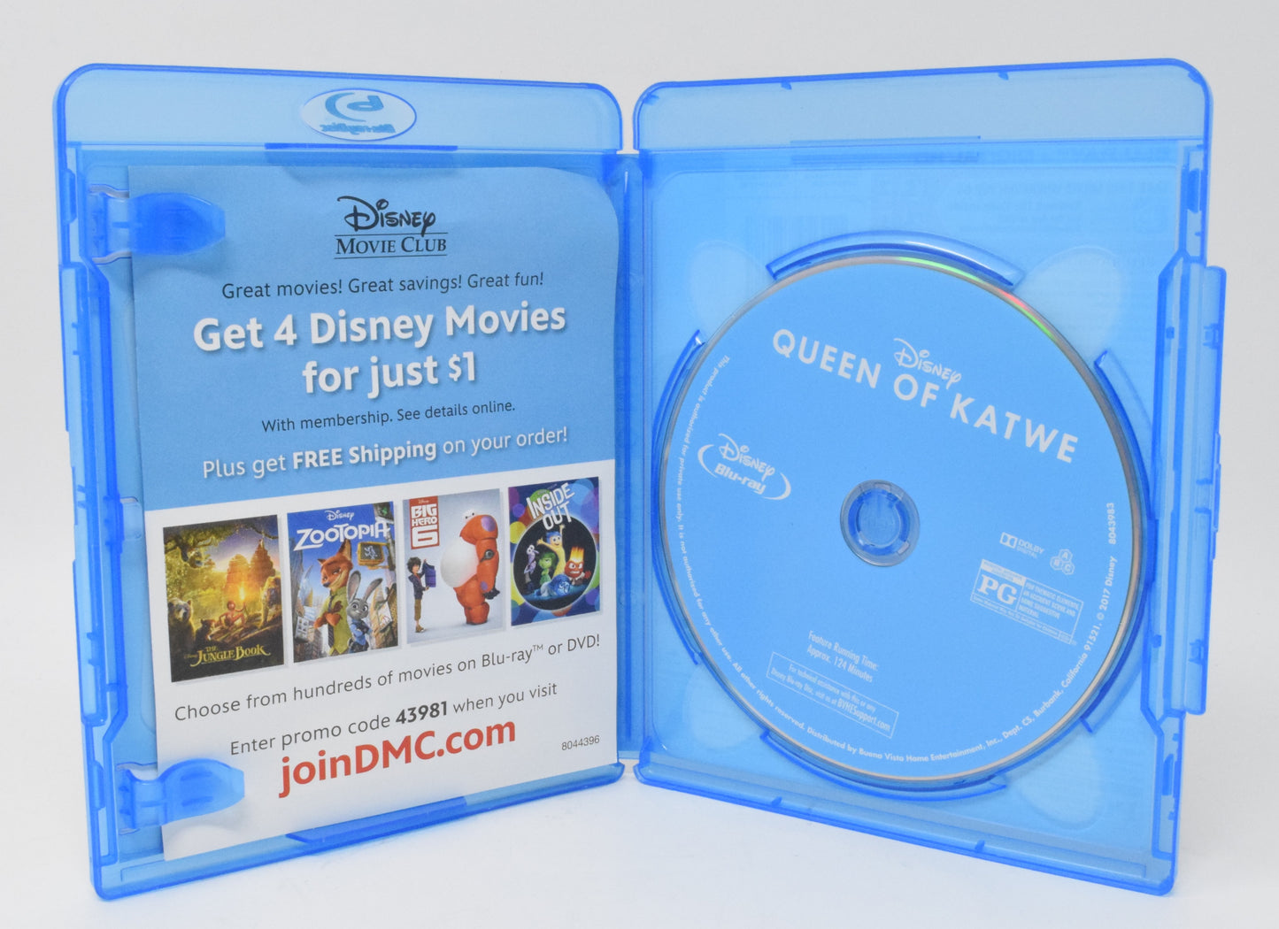 Disney Queen Of Katwe Blu-ray DVD