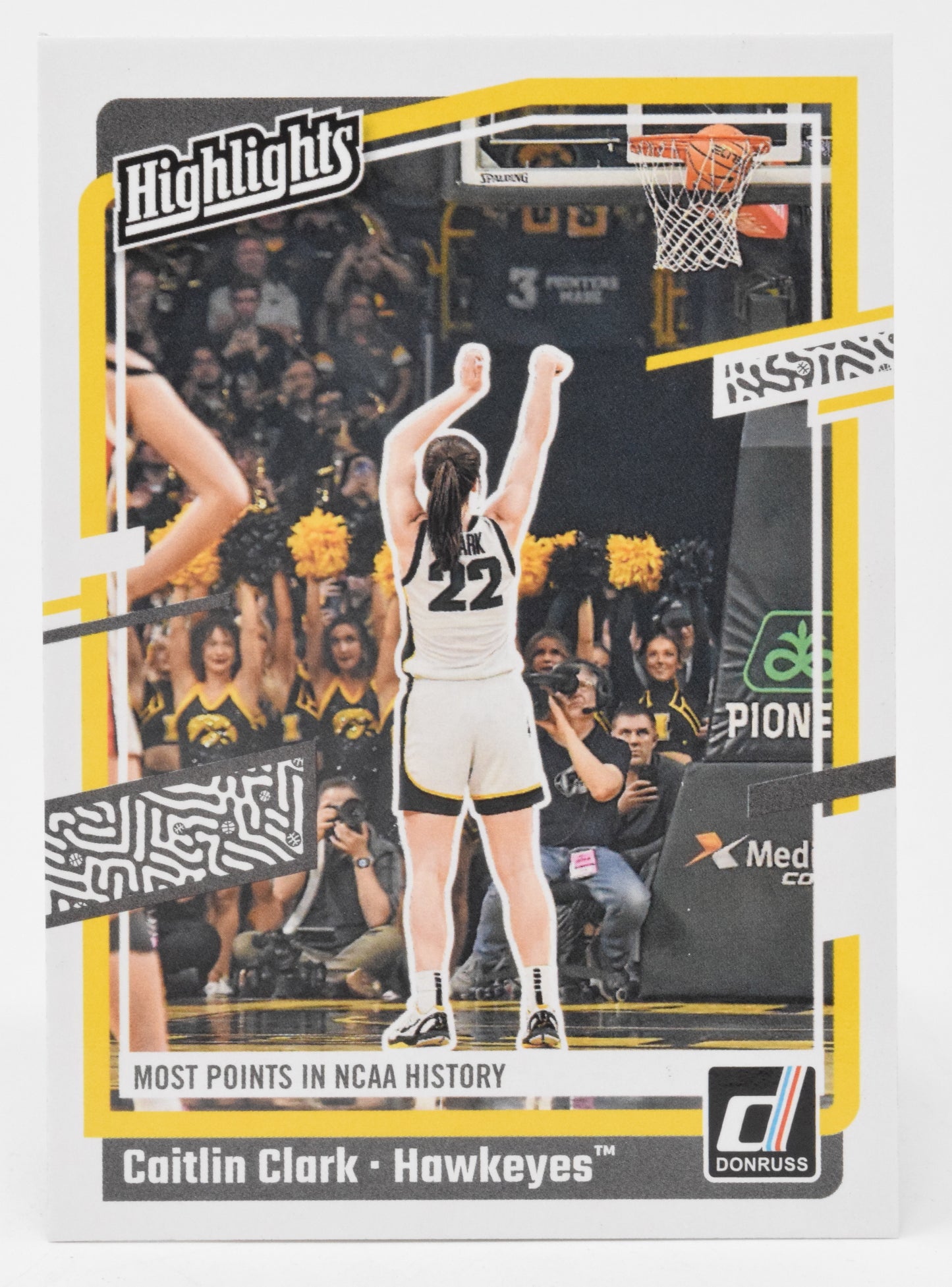 Caitlin Clark Highlights WNBA Basketball Card Panini Donruss 2024 Collection H11