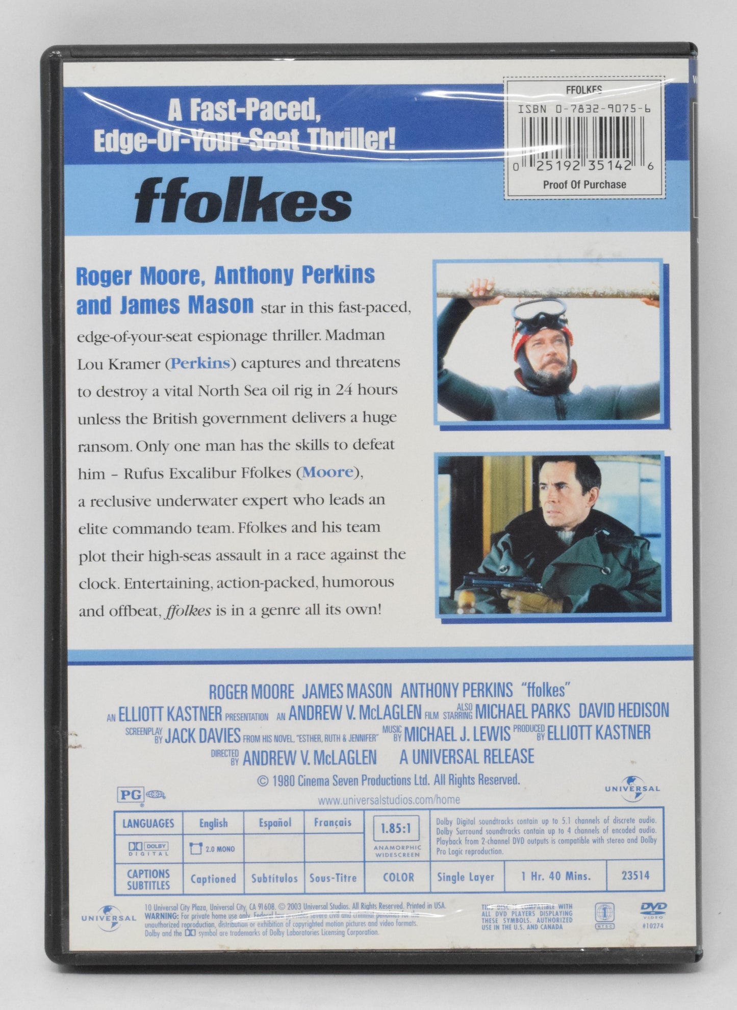 Ffolkes DVD Widescreen