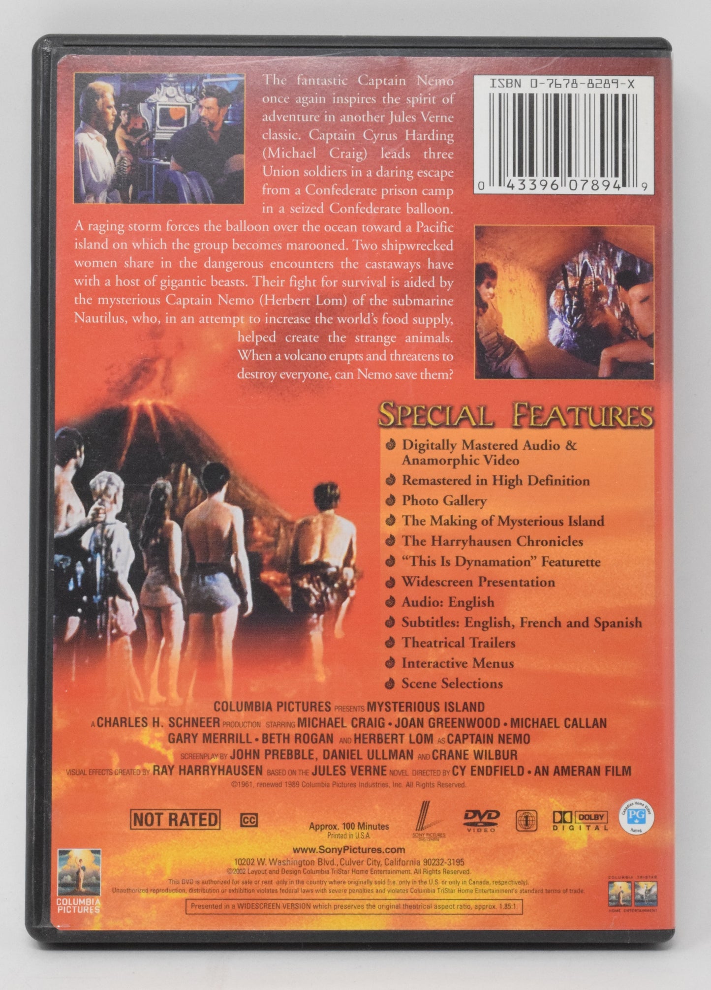 Jules Verne's Mysterious Island DVD