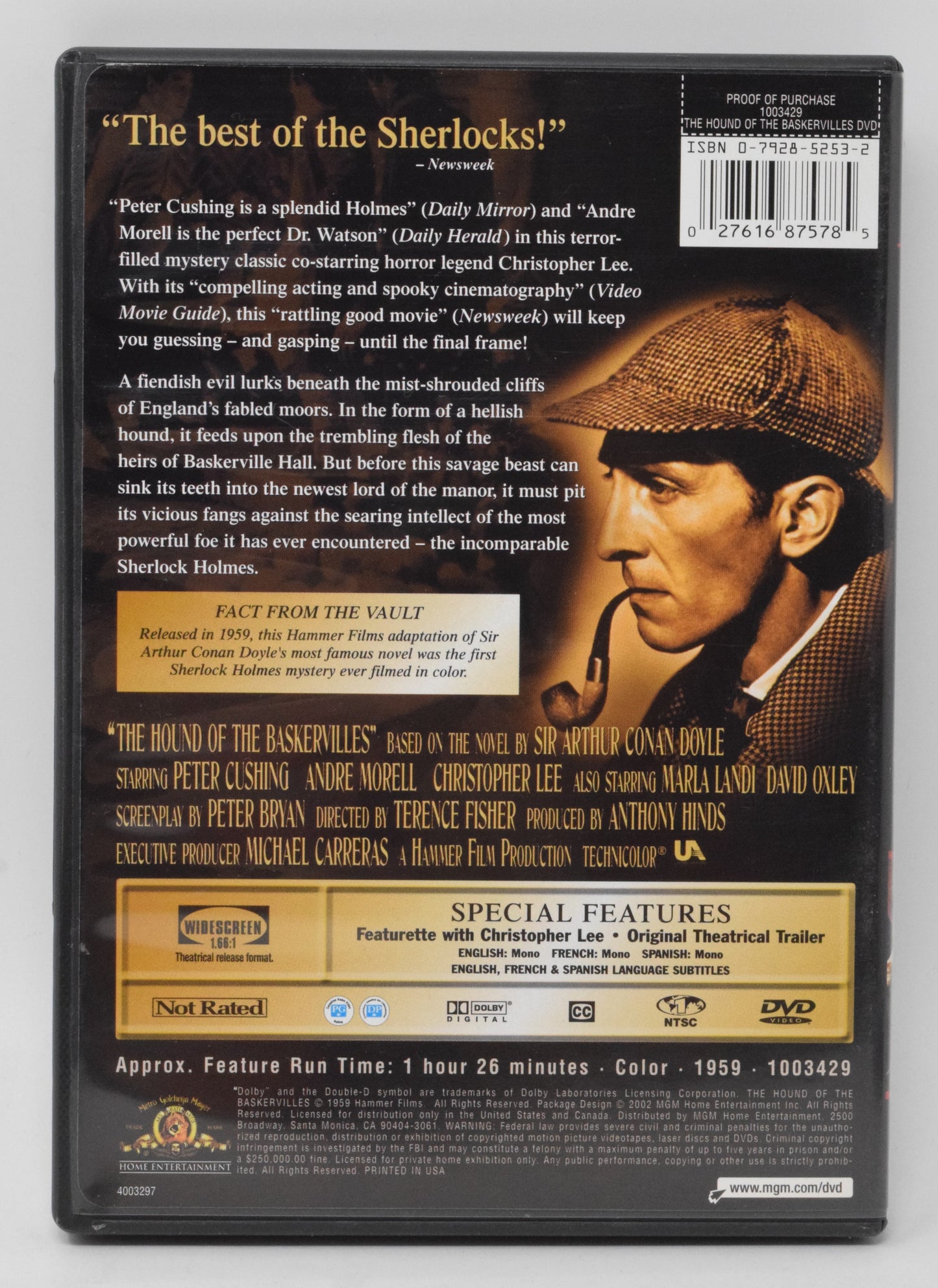 The Hound Of The Baskervilles DVD