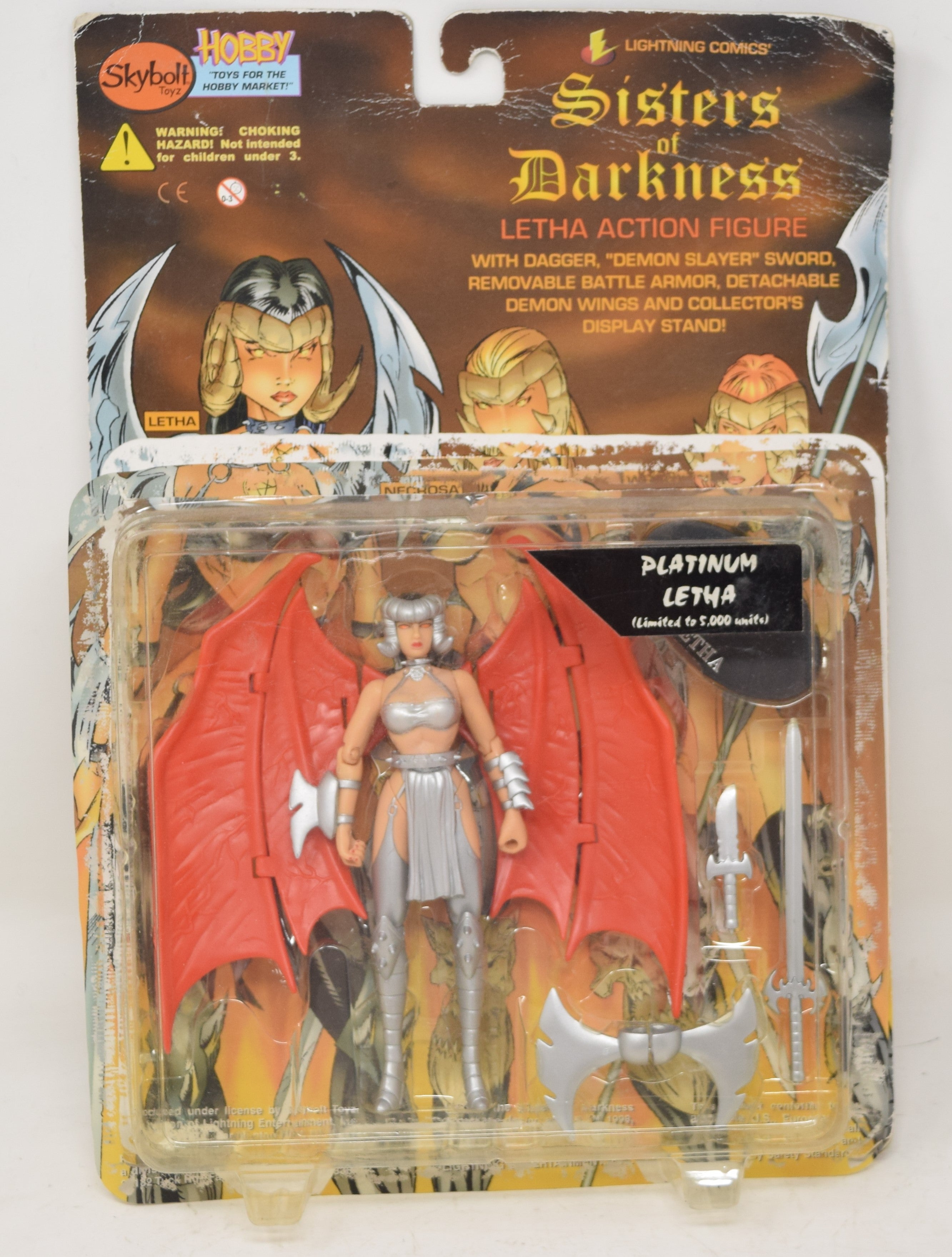 Skybolt アメコミ　フィギュア　ヘリーナ　4体セット Skybolt Toyz Sisters of Darkness Platinum Letha Action Figure MOC New