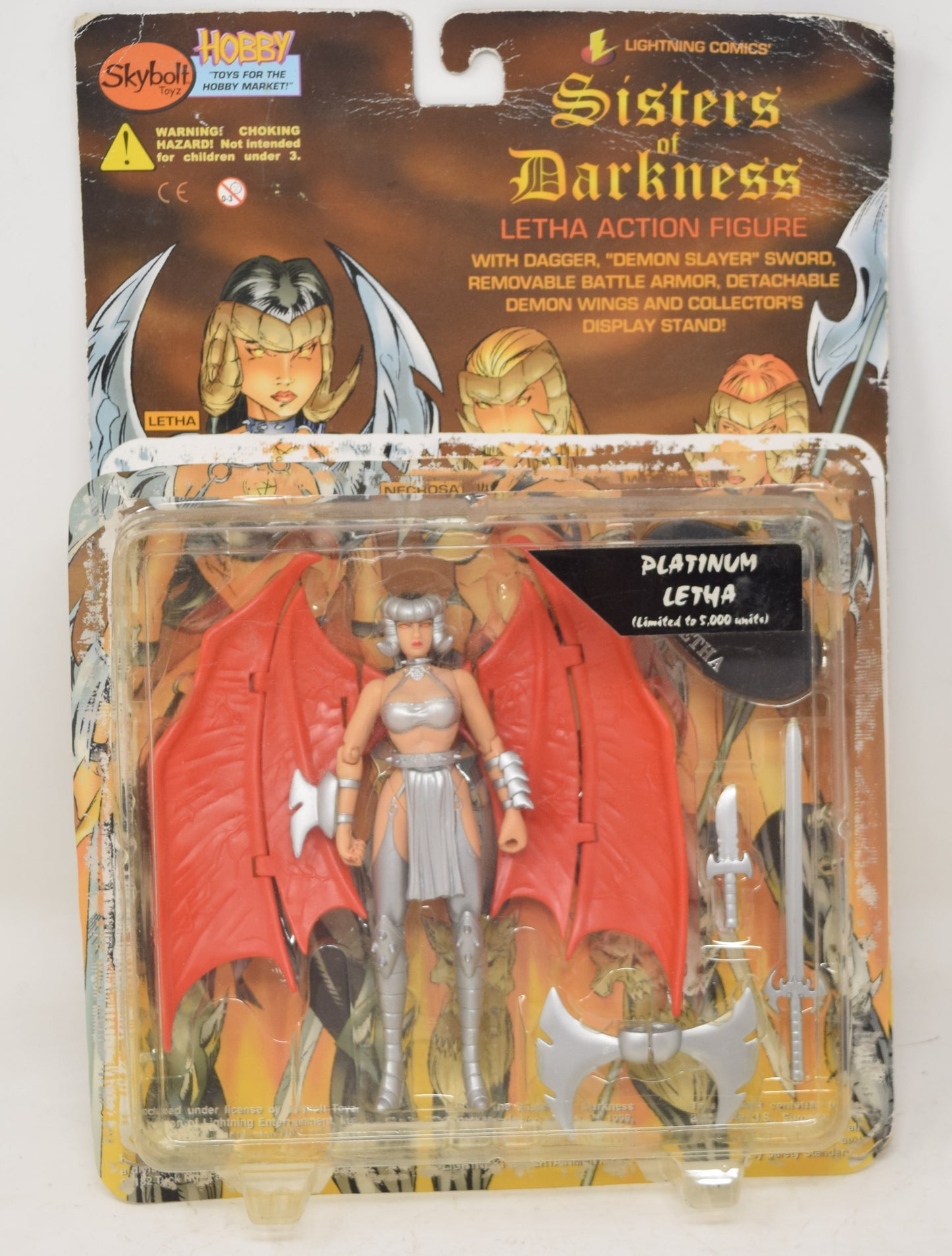 Skybolt Toyz Sisters of Darkness Platinum Letha Action Figure MOC New