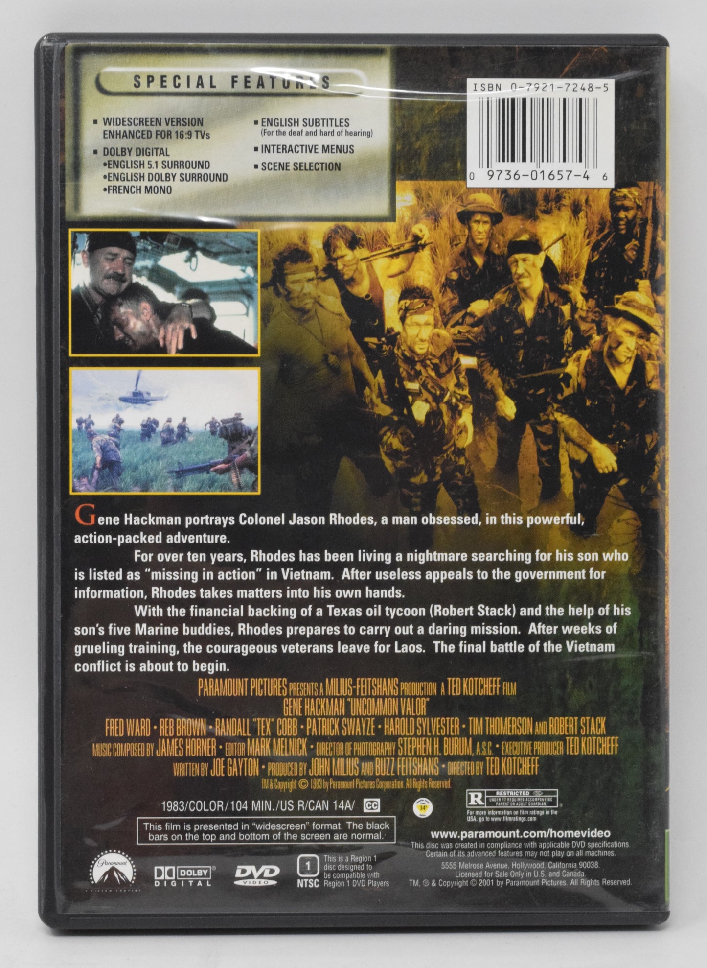 Uncommon Valor Gene Hackman DVD Widesreen