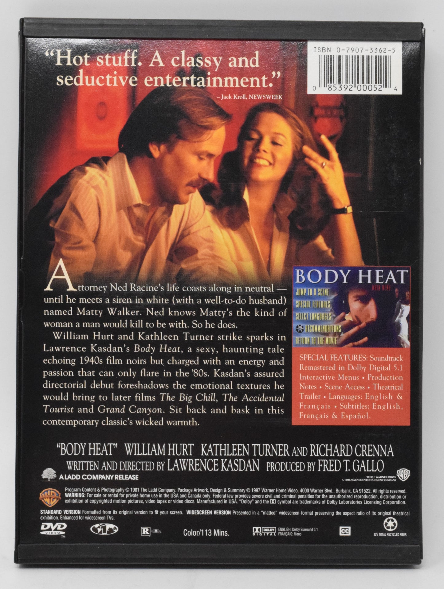 Body Heat DVD