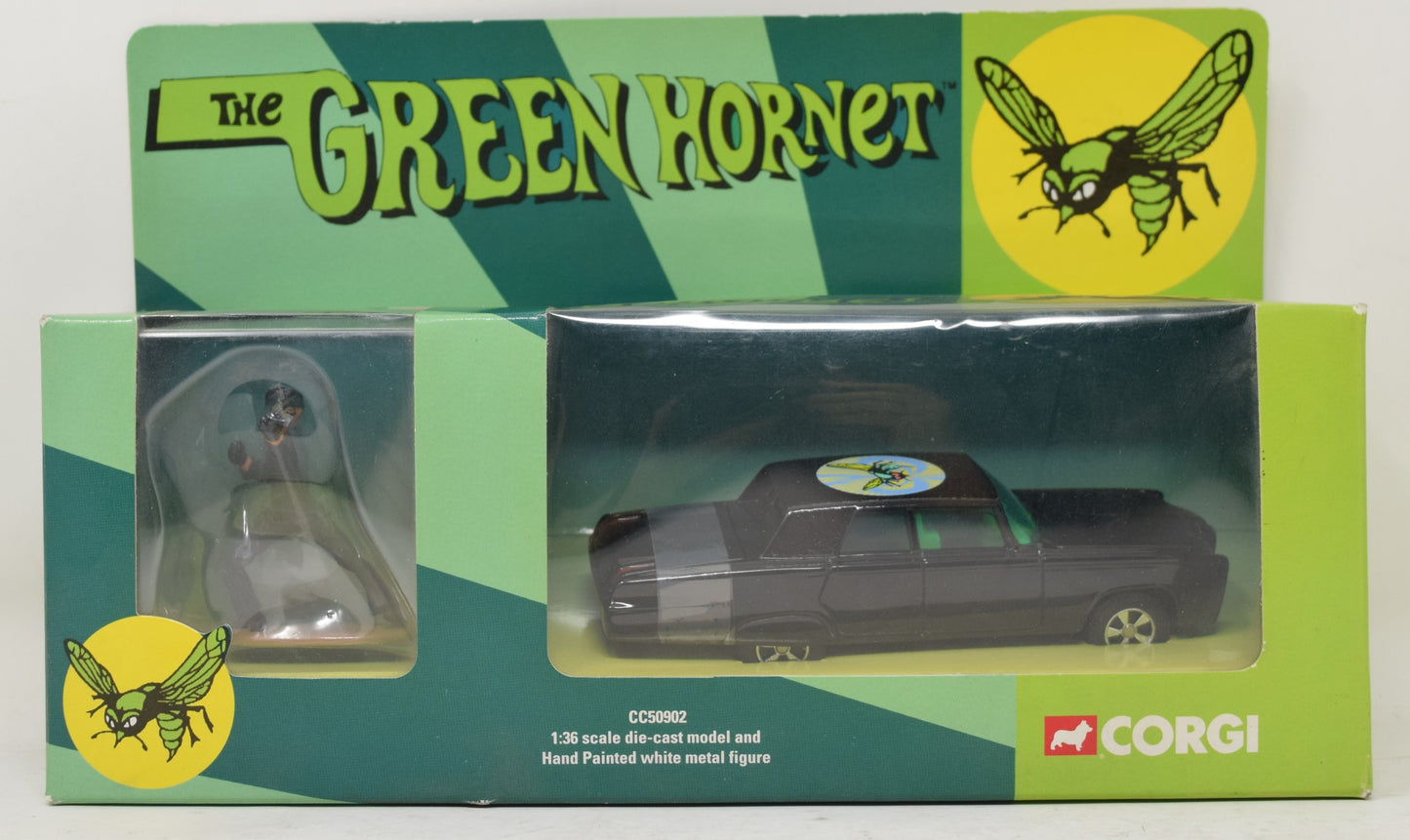 The Green Hornet Black Beauty w/Kato 1:36 Scale Die Cast Model Corgi MOC New