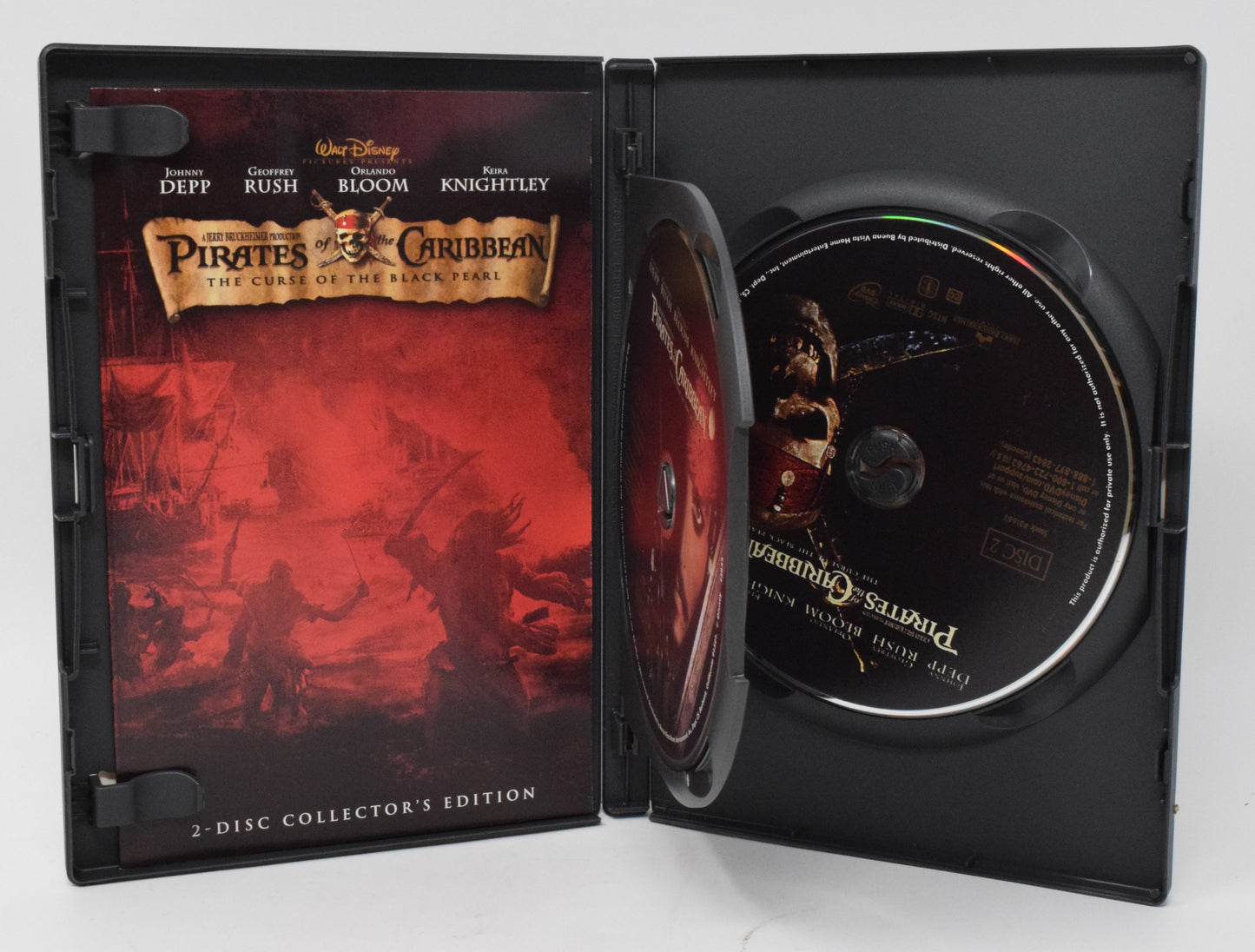 Walt Disney Pirates of the Caribbean The Curse Of the Black Pearl DVD