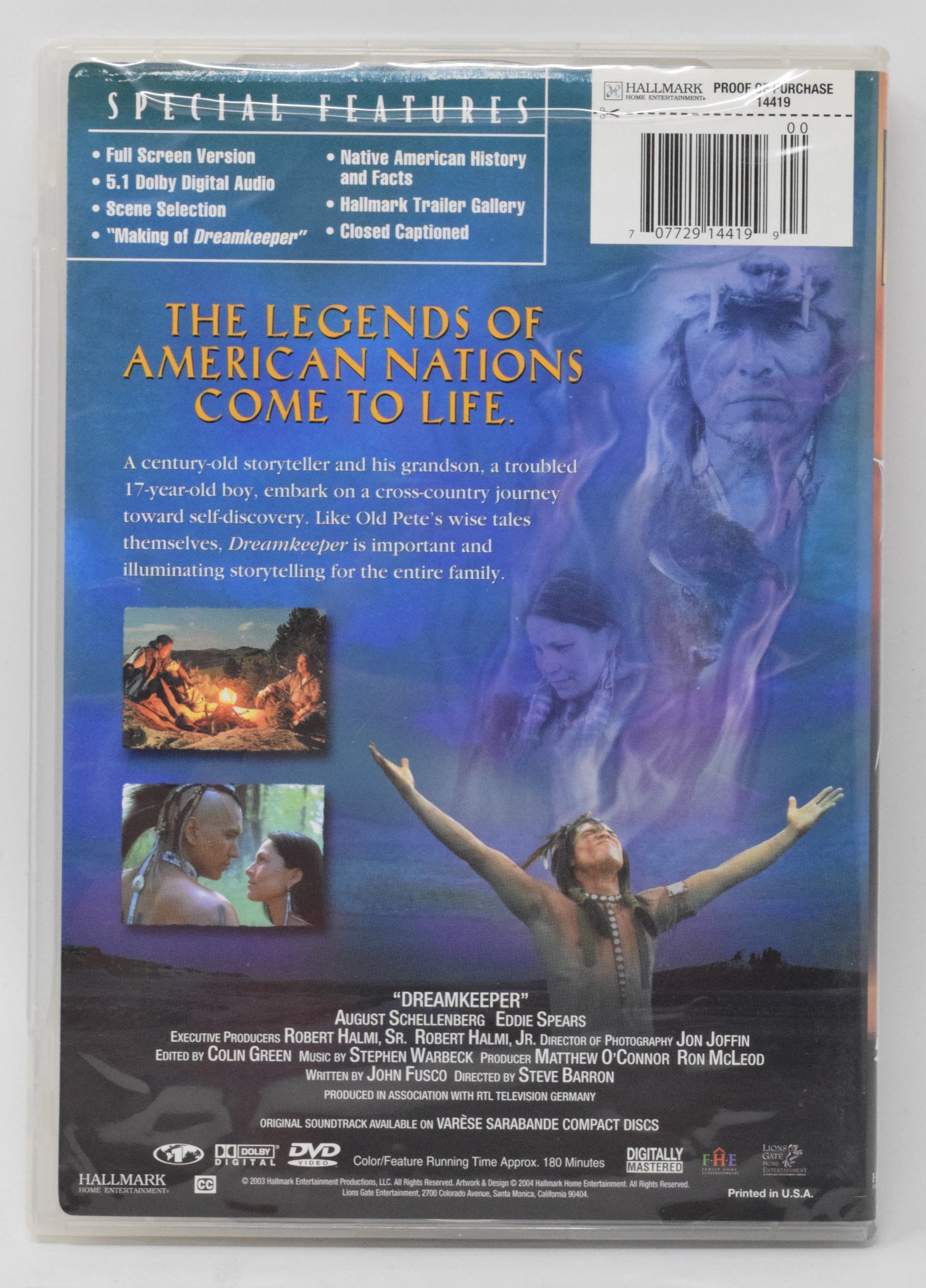 Dreamkeeper DVD Hallmark Soundtrak Native American