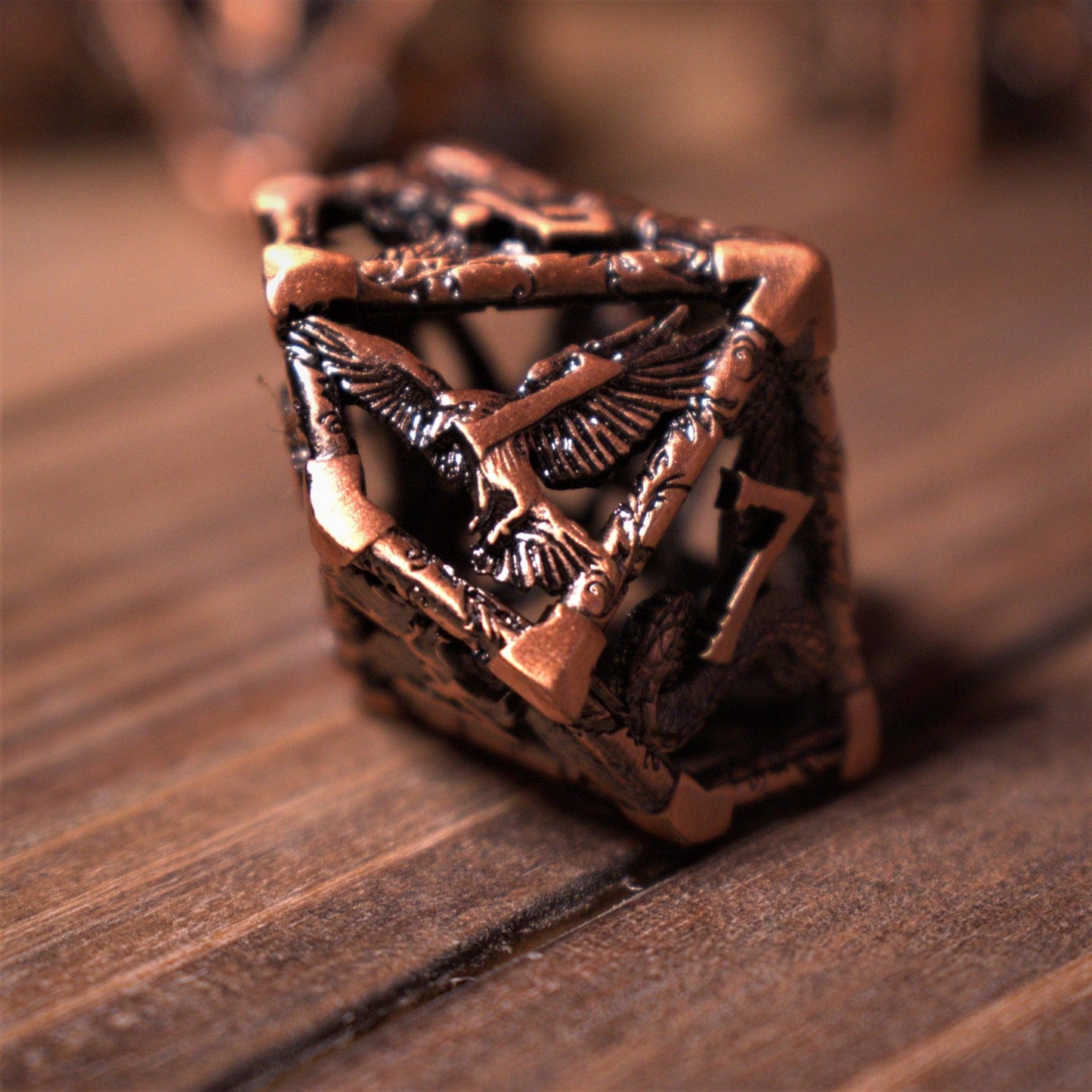 Legends of Valhalla - Bronze Hollow Metal Dice Set