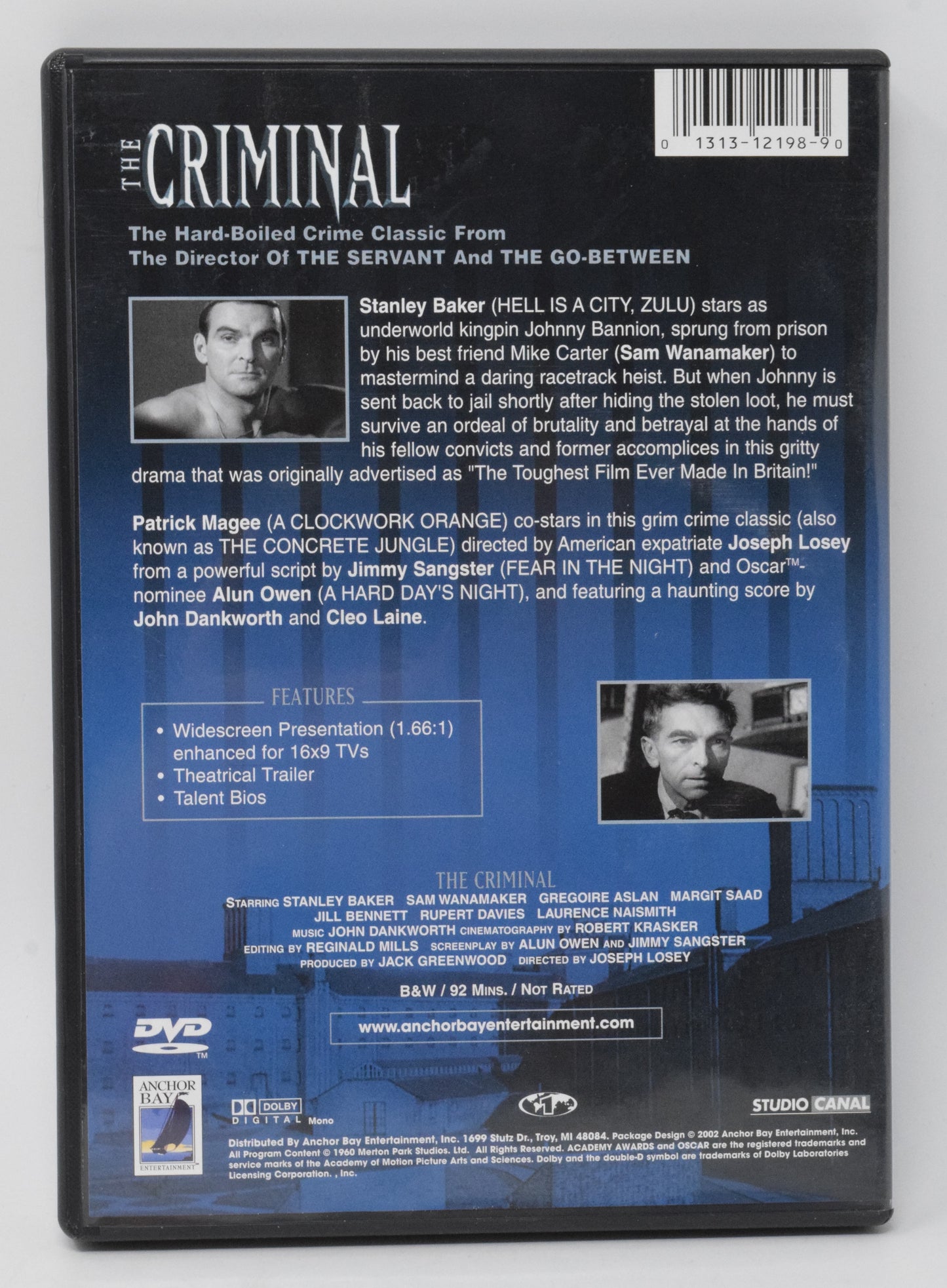 The Criminal DVD