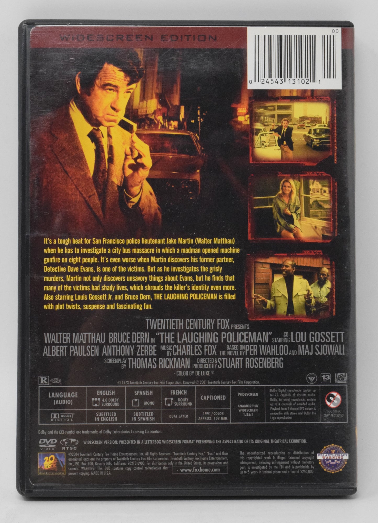 The Laughing Policeman DVD Walter Matthau