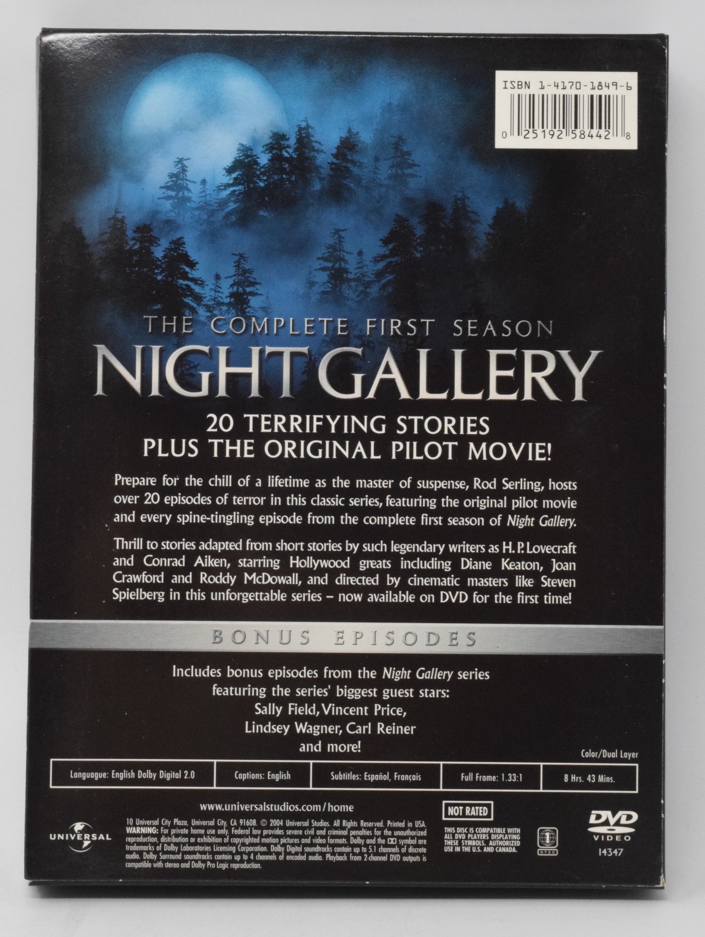 Night Gallery DVD The Complete first Season