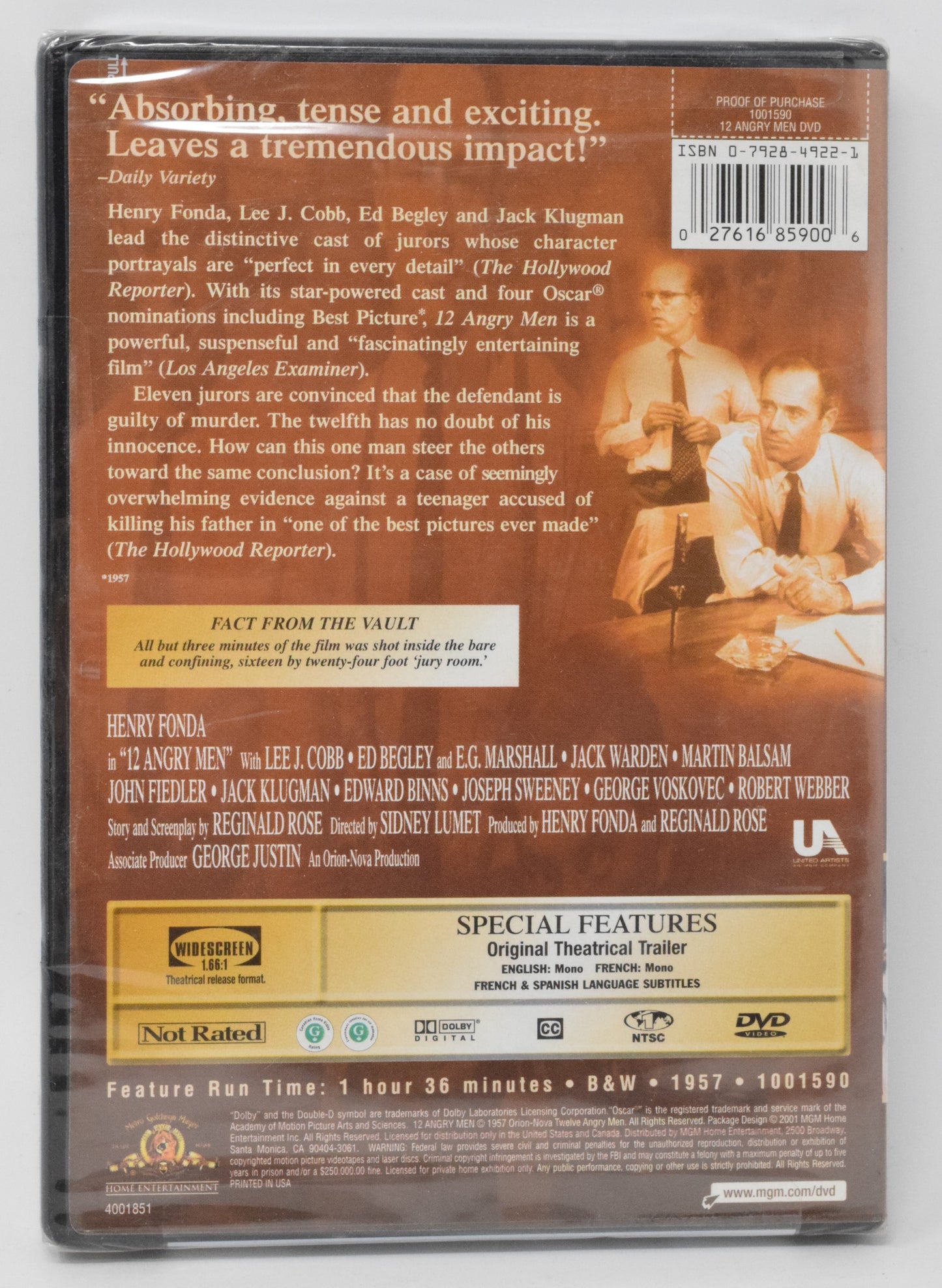 12 Angry Men DVD Sealed New