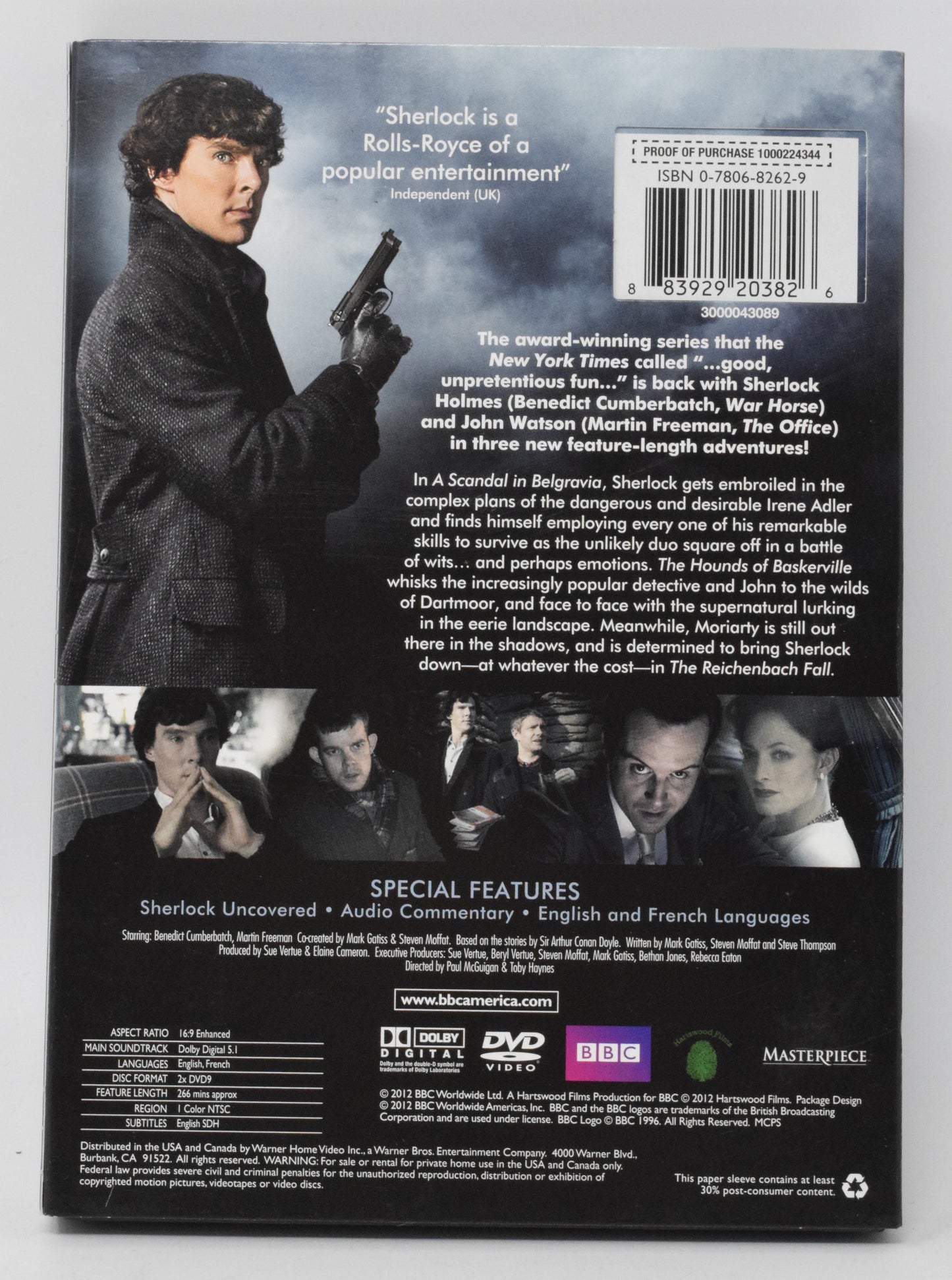 Sherlock Season Two DVD BBC 2 Disc Set