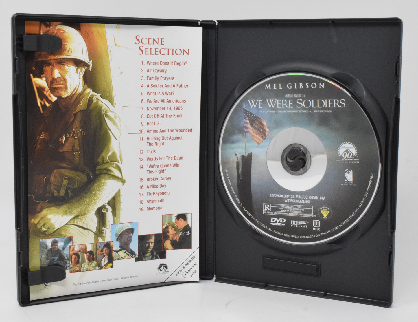 We Were Soldiers Mel Gibson DVD Widescreen