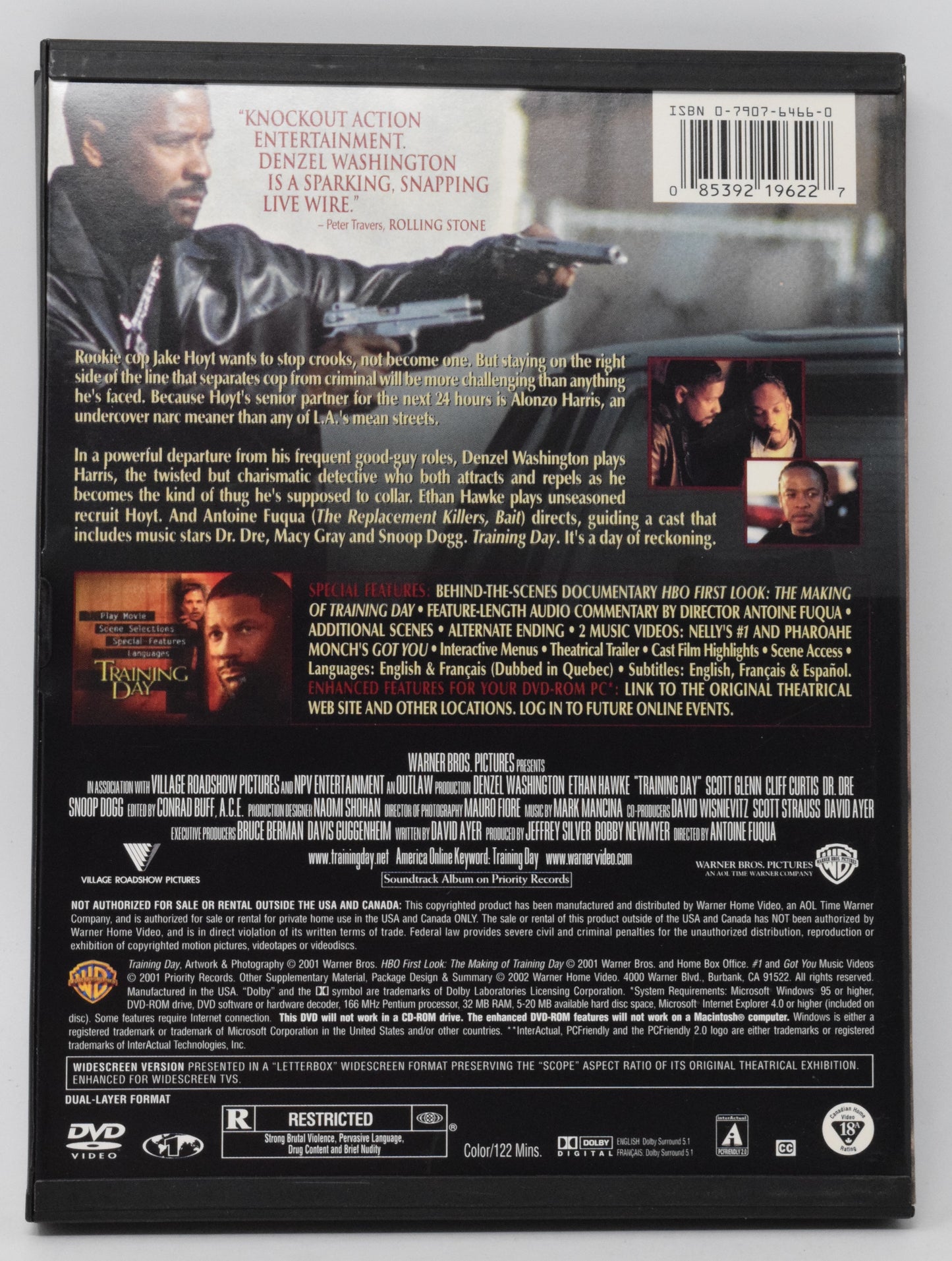 Training Day DVD Denzel Washington