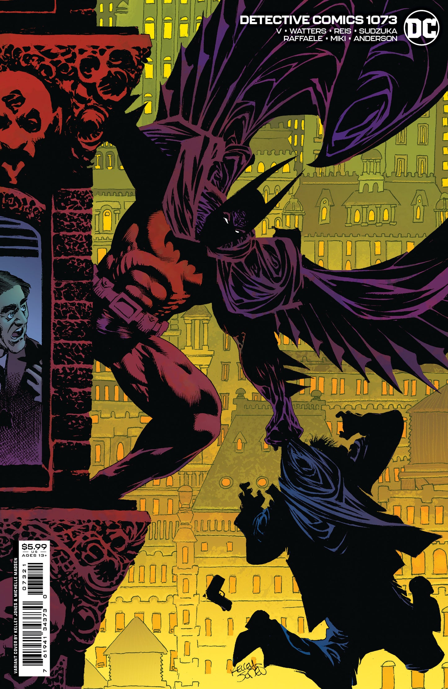 Batman Detective Comics #1073 B NM- 9.2 Kelley Jones Variant (06/27/2023) Dc