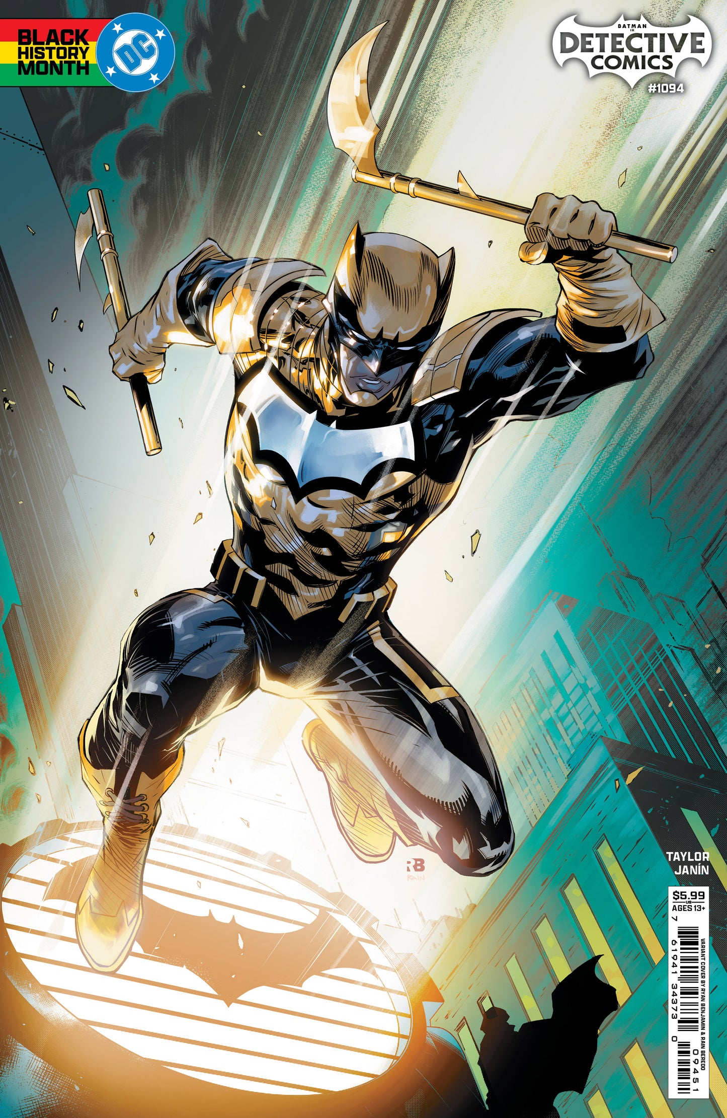 Batman Detective Comics #1094 D Ryan Benjamin Black History Month Variant (02/26/2025) Dc