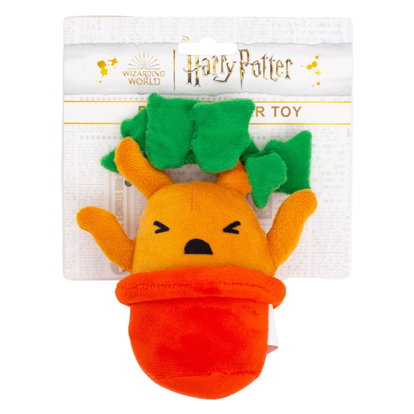 Dog Toy Squeaker Plush - Harry Potter Mandrake Root Charm