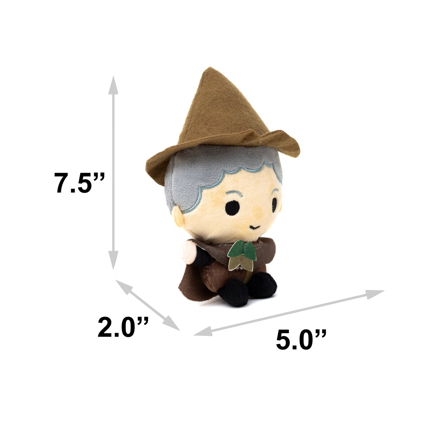Dog Toy Squeaker Plush - Harry Potter Professor Pomona Sprout Standing Charm Full Body Pose