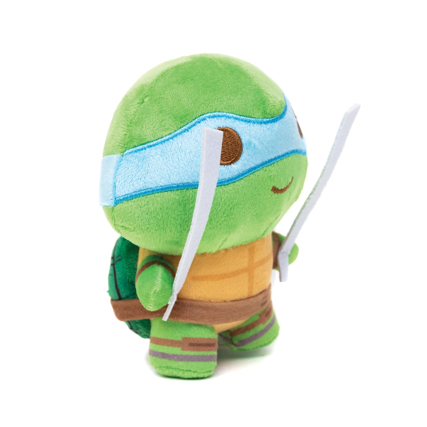 Dog Toy Squeaker Plush - Teenage Mutant Ninja Turtles Leonardo Full Body Sword Pose Blue