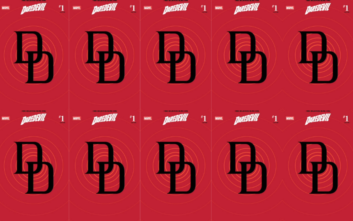 Daredevil #1 K True Believers Blind Bag Variant (03/25/2026) Marvel 10 PACK